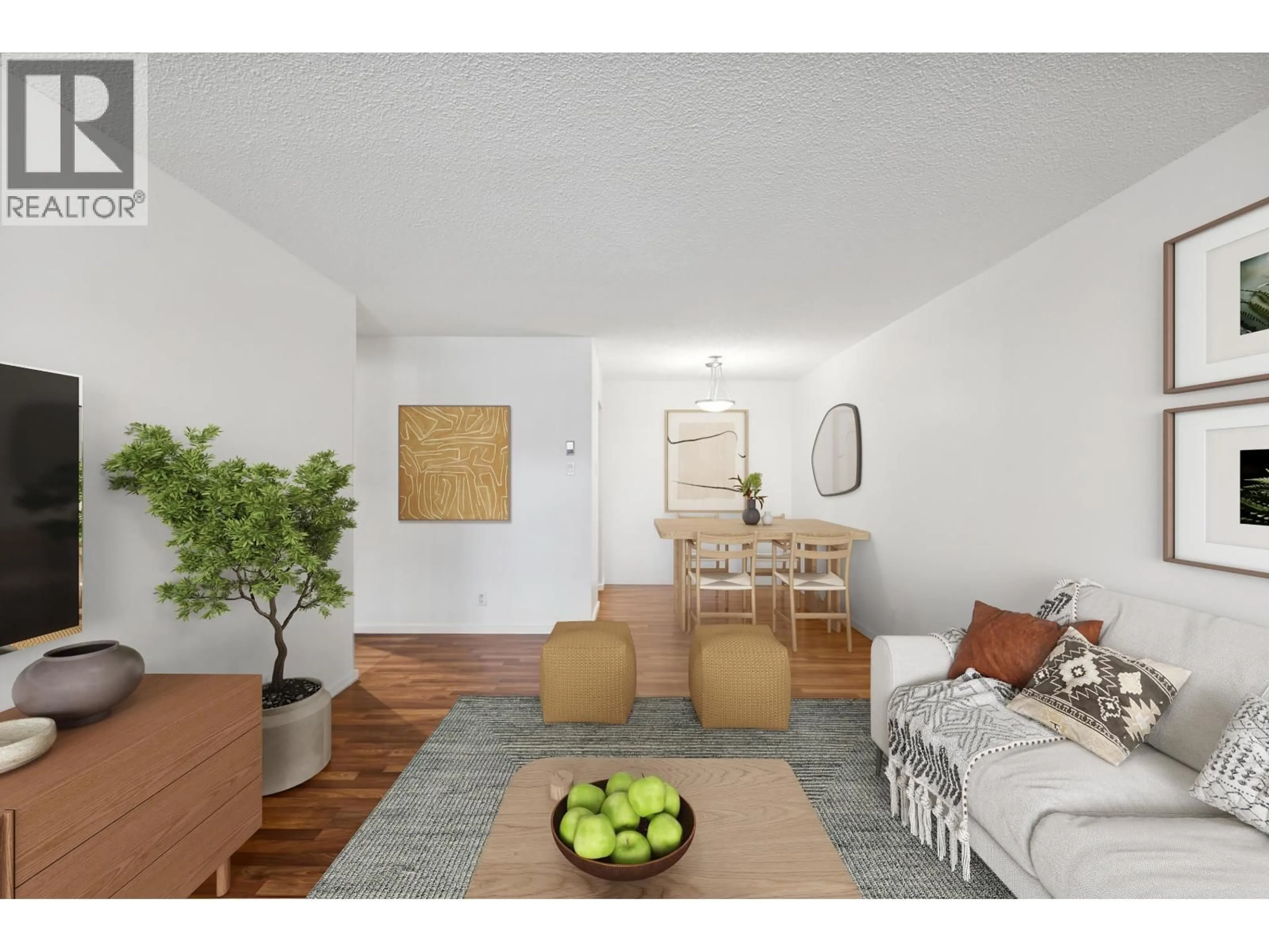 Living room with furniture, wood/laminate floor for 120 - 8511 ACKROYD ROAD, Richmond British Columbia V6X3E7