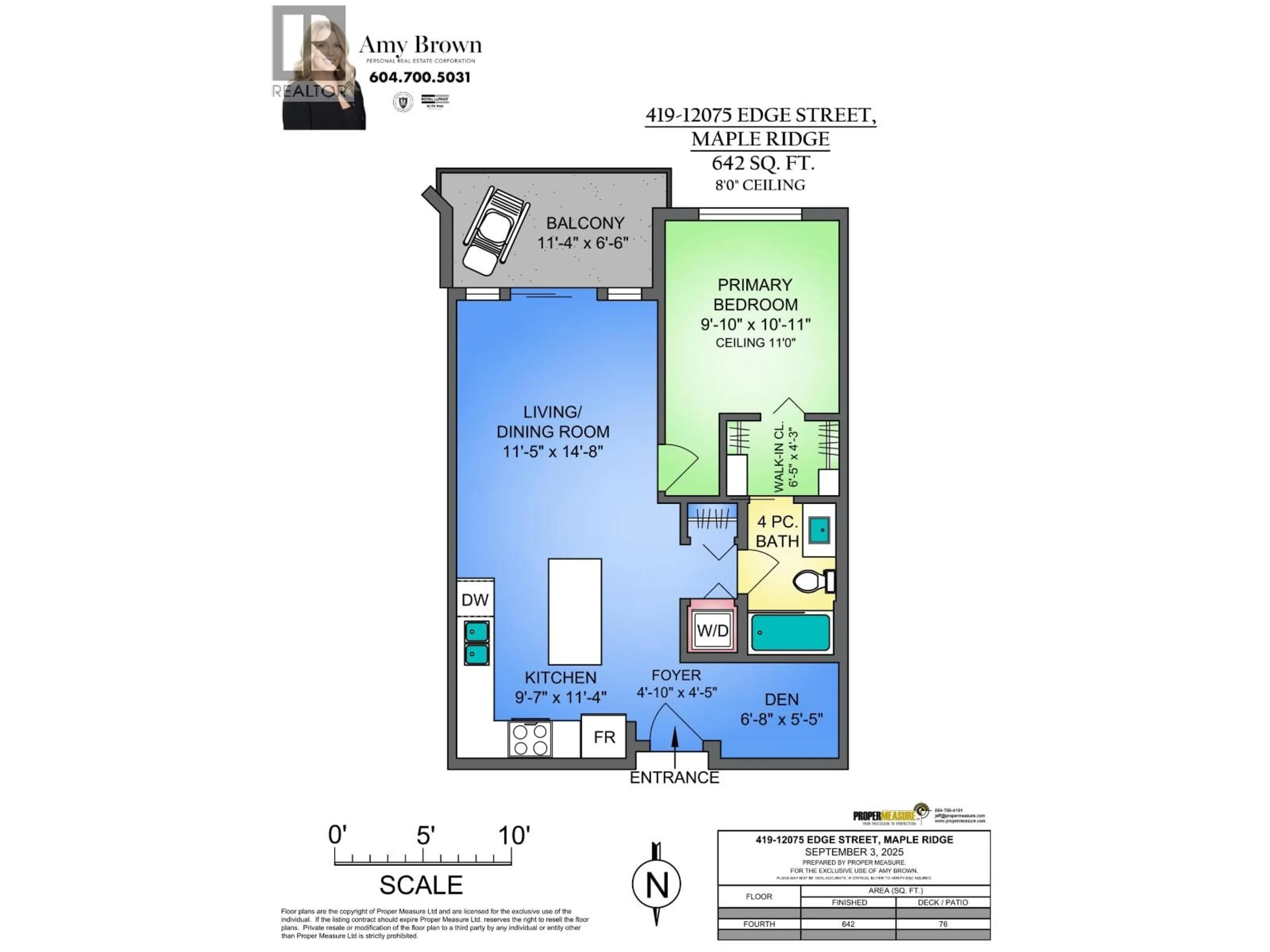 Floor plan for 419 - 12075 EDGE STREET, Maple Ridge British Columbia V2X9E6