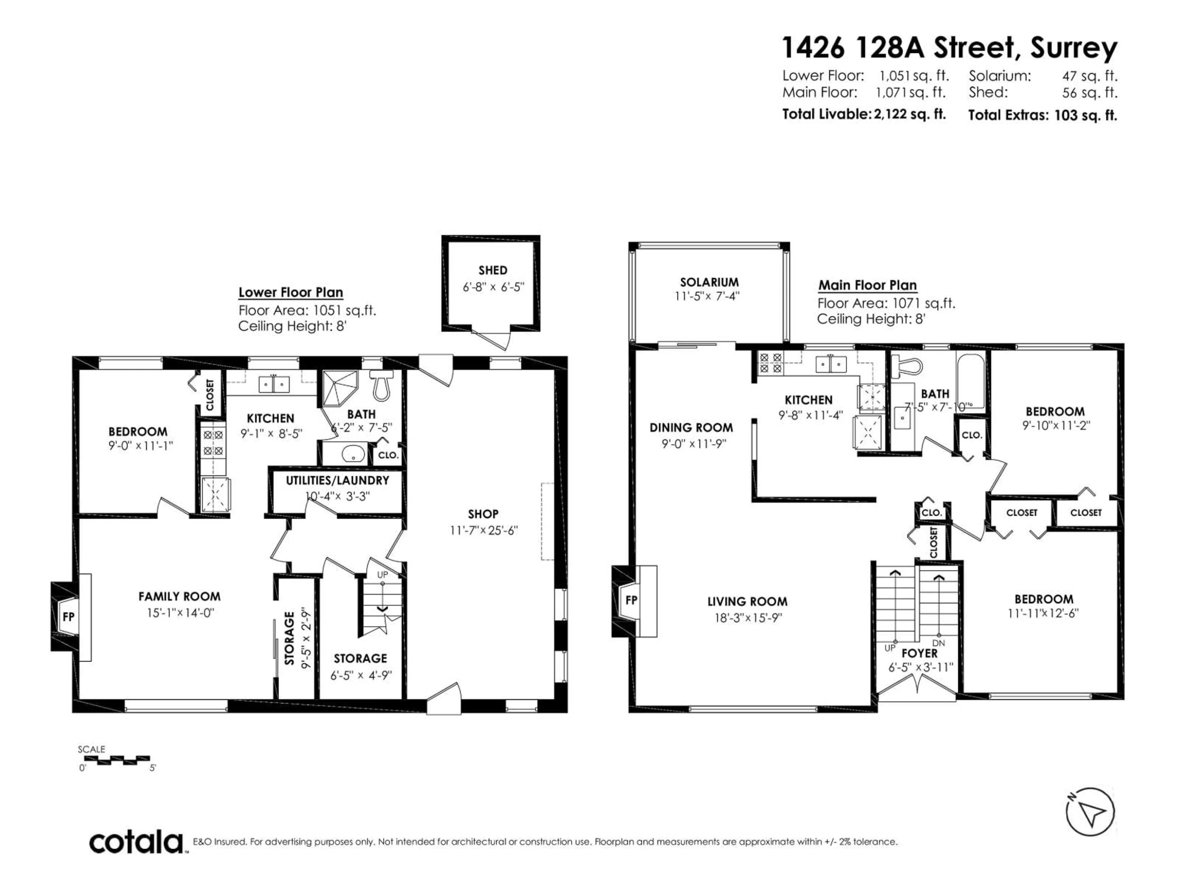 Floor plan for 1426 128A, Surrey British Columbia V4A3X4