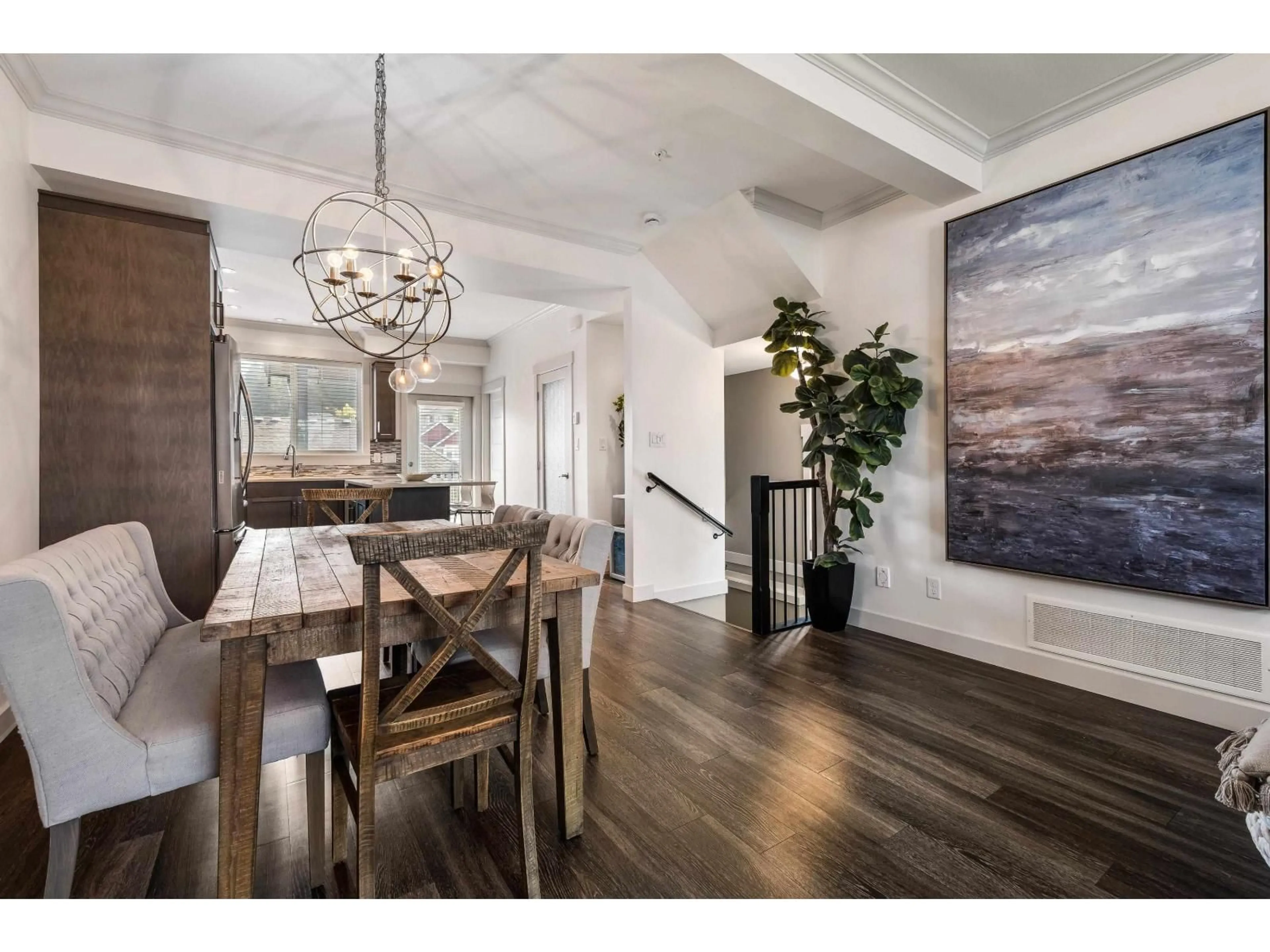 Open concept kitchen, wood/laminate floor for 34 - 5756 PROMONTORY ROAD, Chilliwack British Columbia V2R0V8