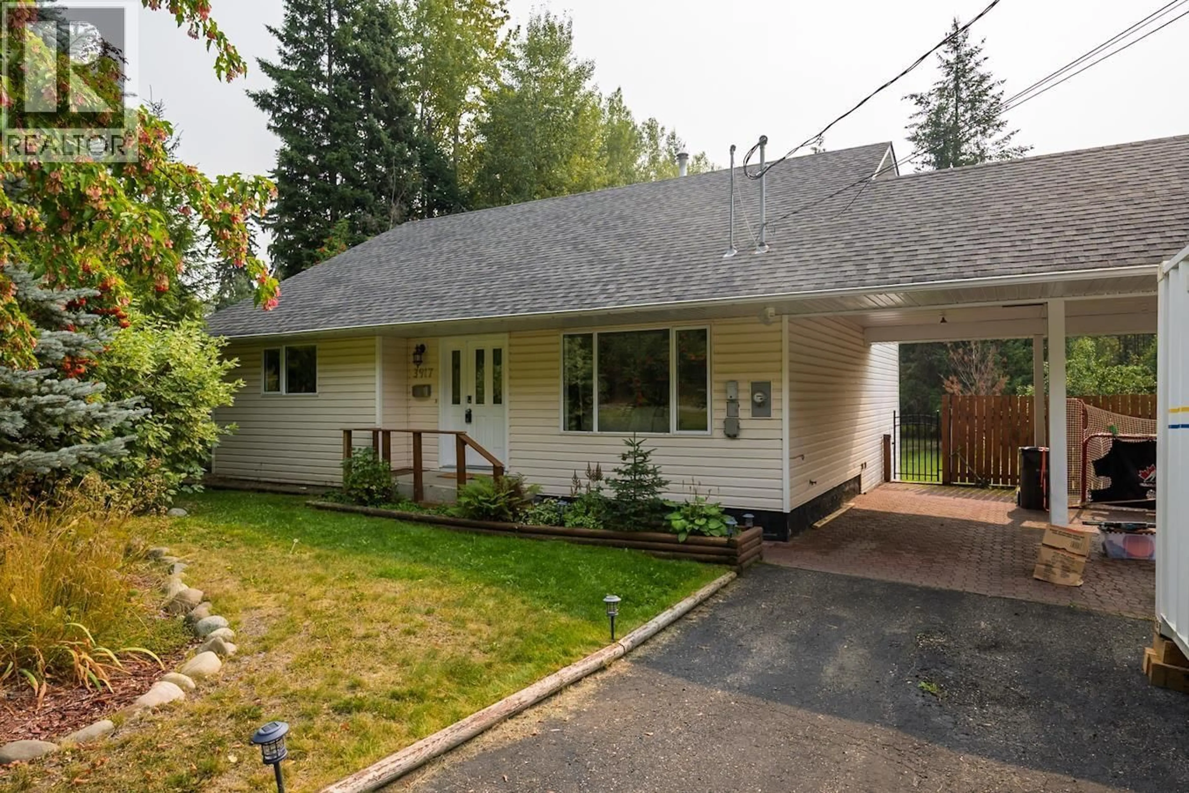 Home with vinyl exterior material, street for 3917 GILBERT DRIVE, Prince George British Columbia V2K4Z6