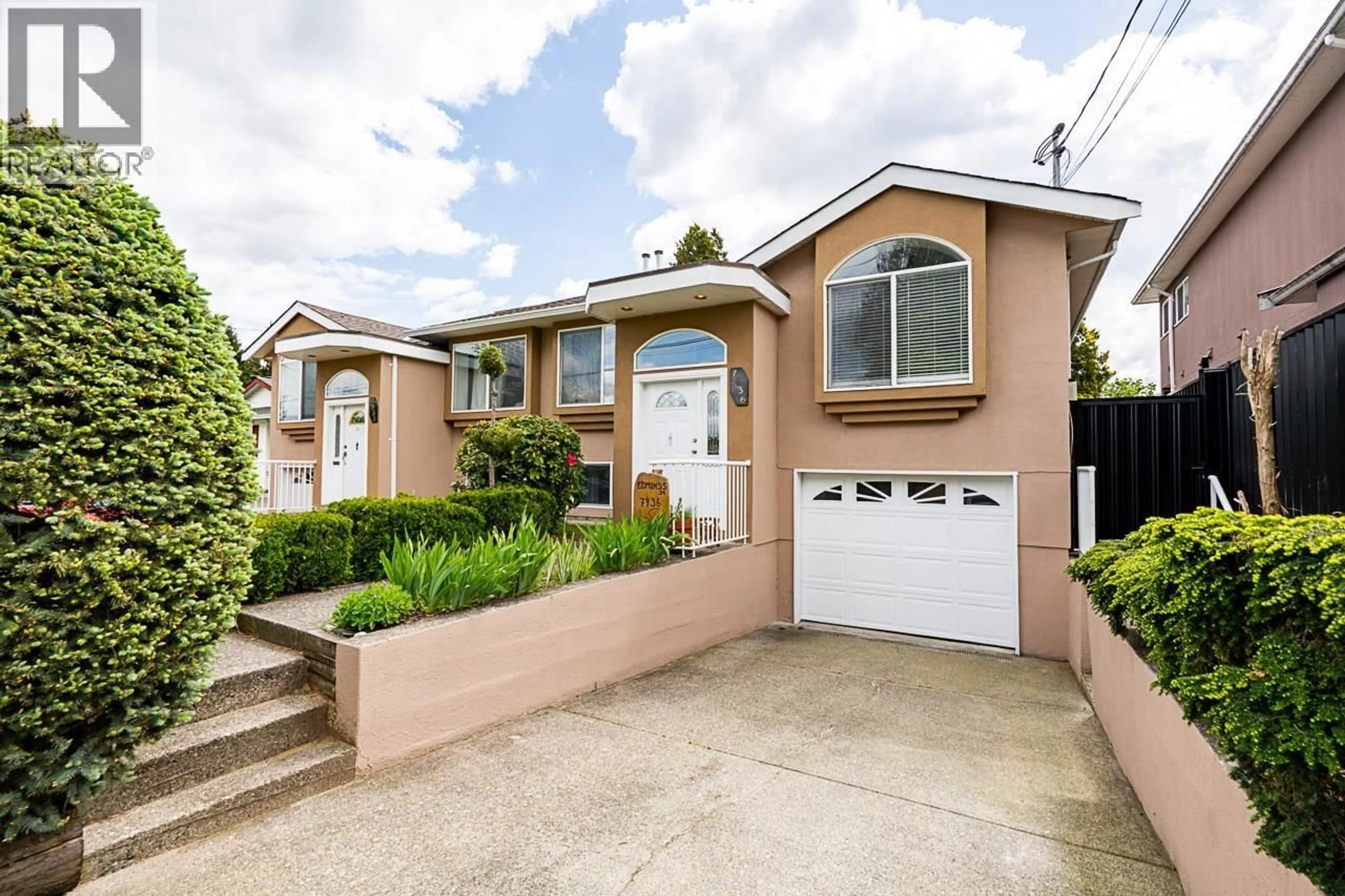 Home with brick exterior material, street for 7936 EDMONDS STREET, Burnaby British Columbia V3N1C2
