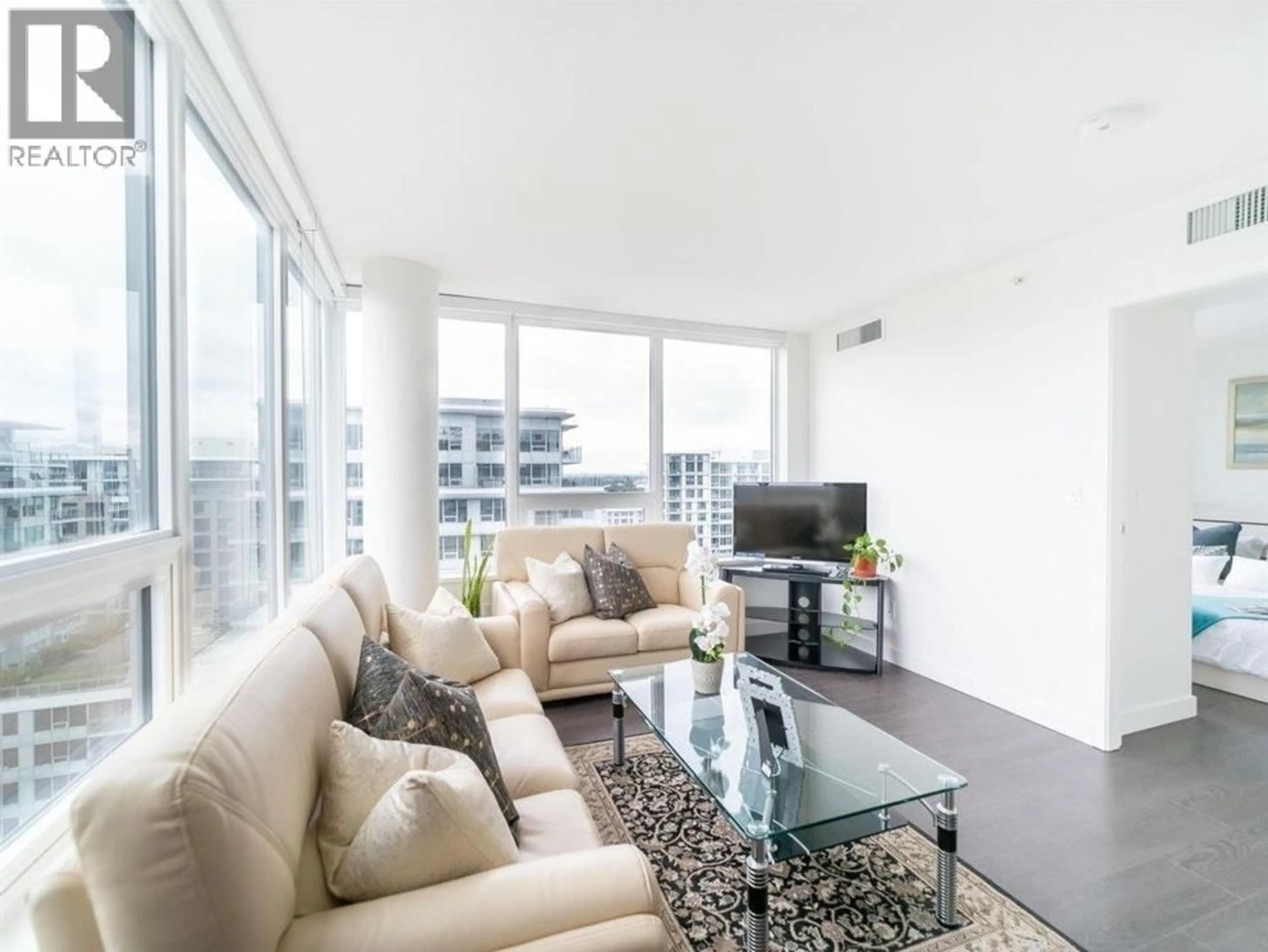 Living room with furniture, unknown for 1806 - 8833 HAZELBRIDGE WAY, Richmond British Columbia V6X0N3