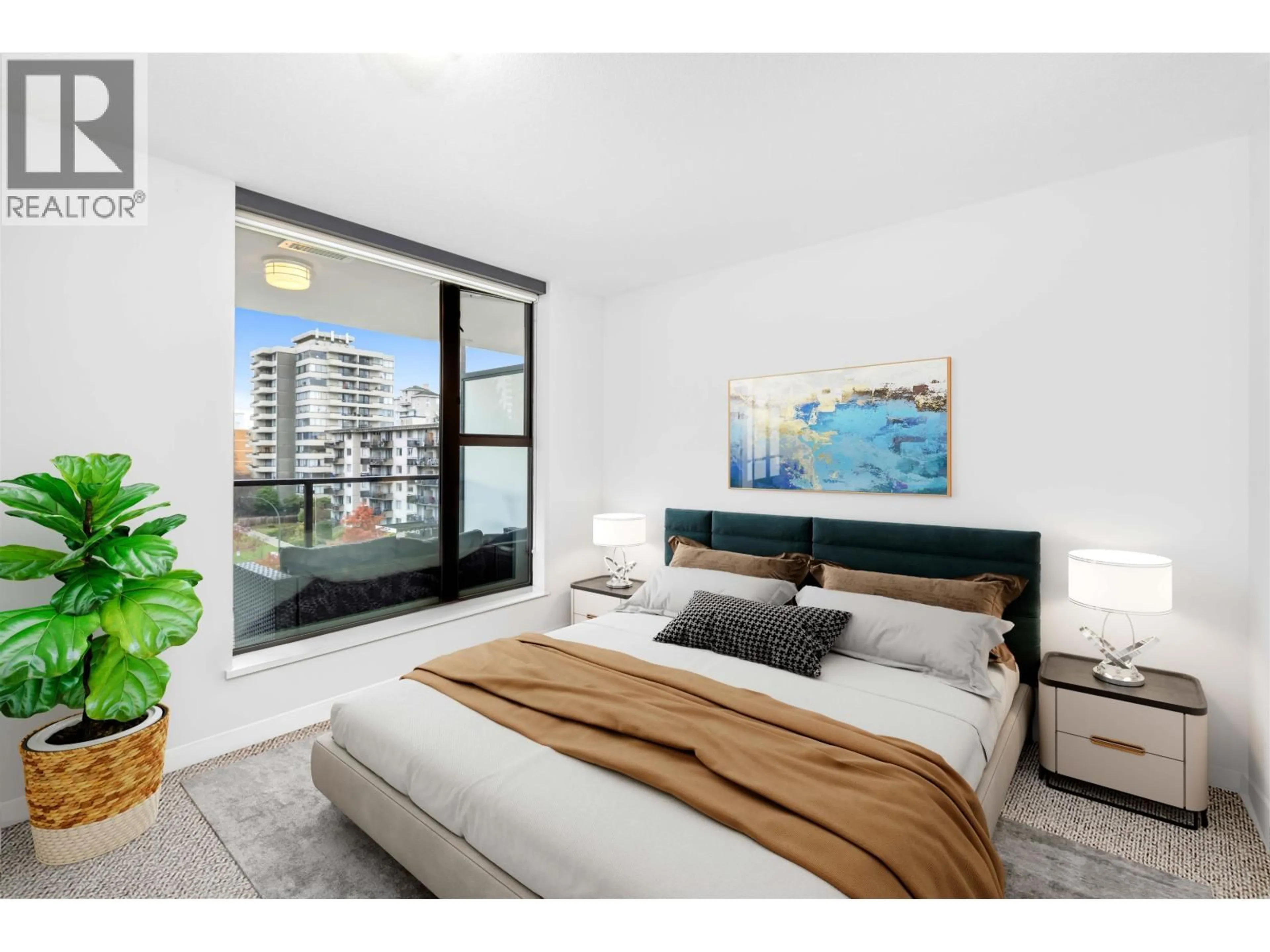 Bedroom with bed, unknown for 602 - 683 VICTORIA PARK, North Vancouver British Columbia V7M0A2
