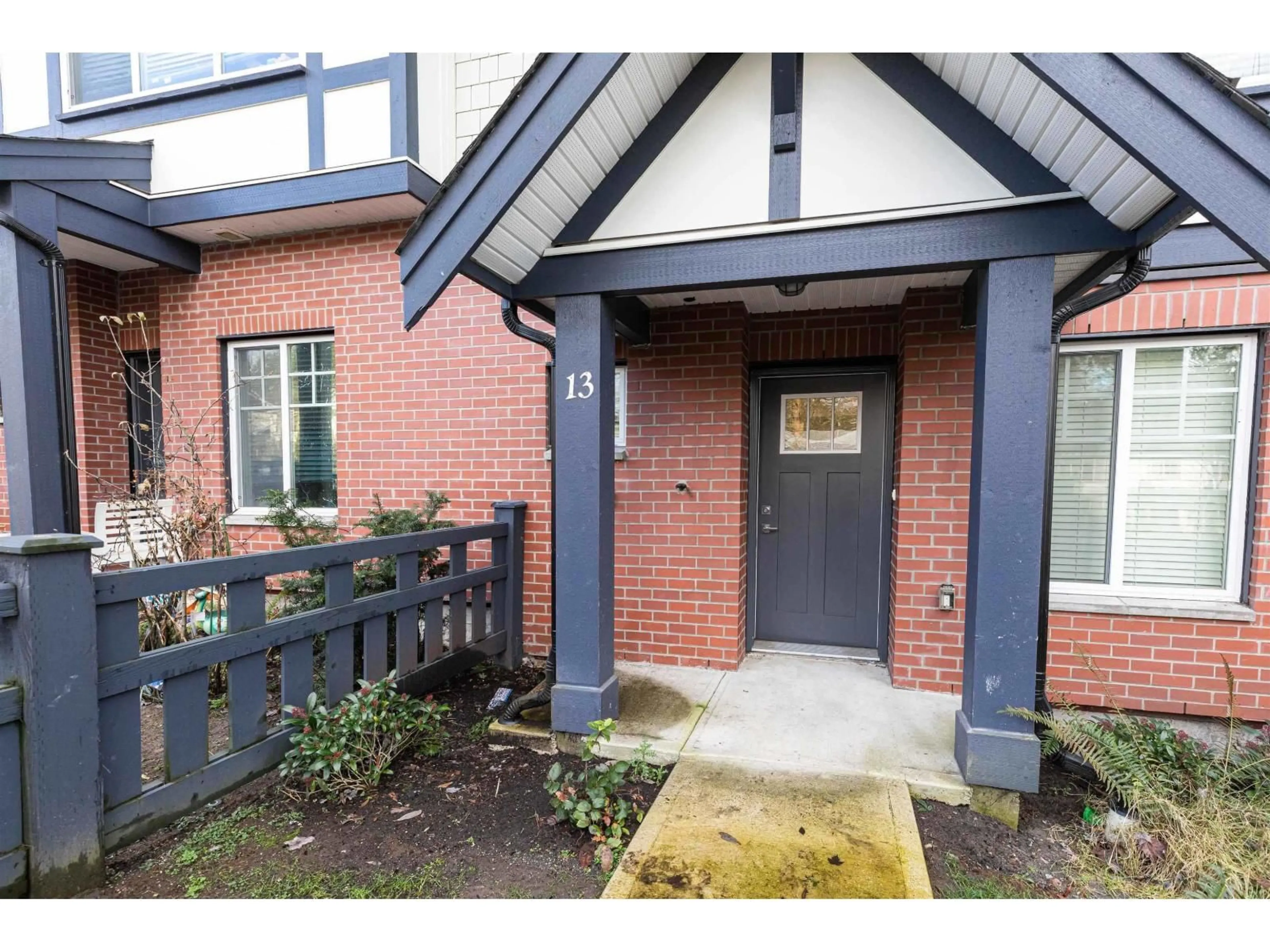 Home with brick exterior material, street for 13 - 11188 72, Delta British Columbia V4E0A5