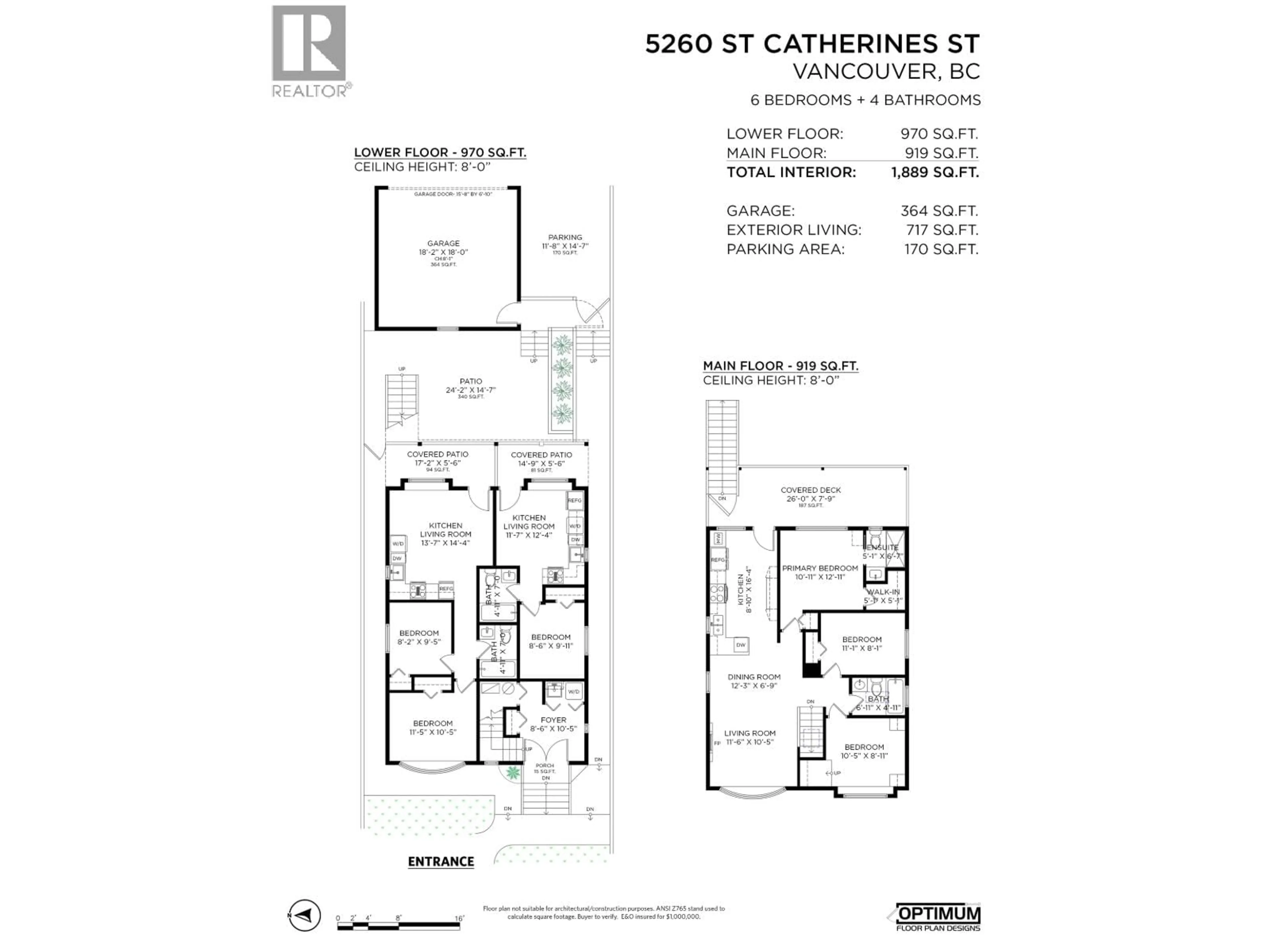 Floor plan for 5260 ST. CATHERINES STREET, Vancouver British Columbia V5W3G1