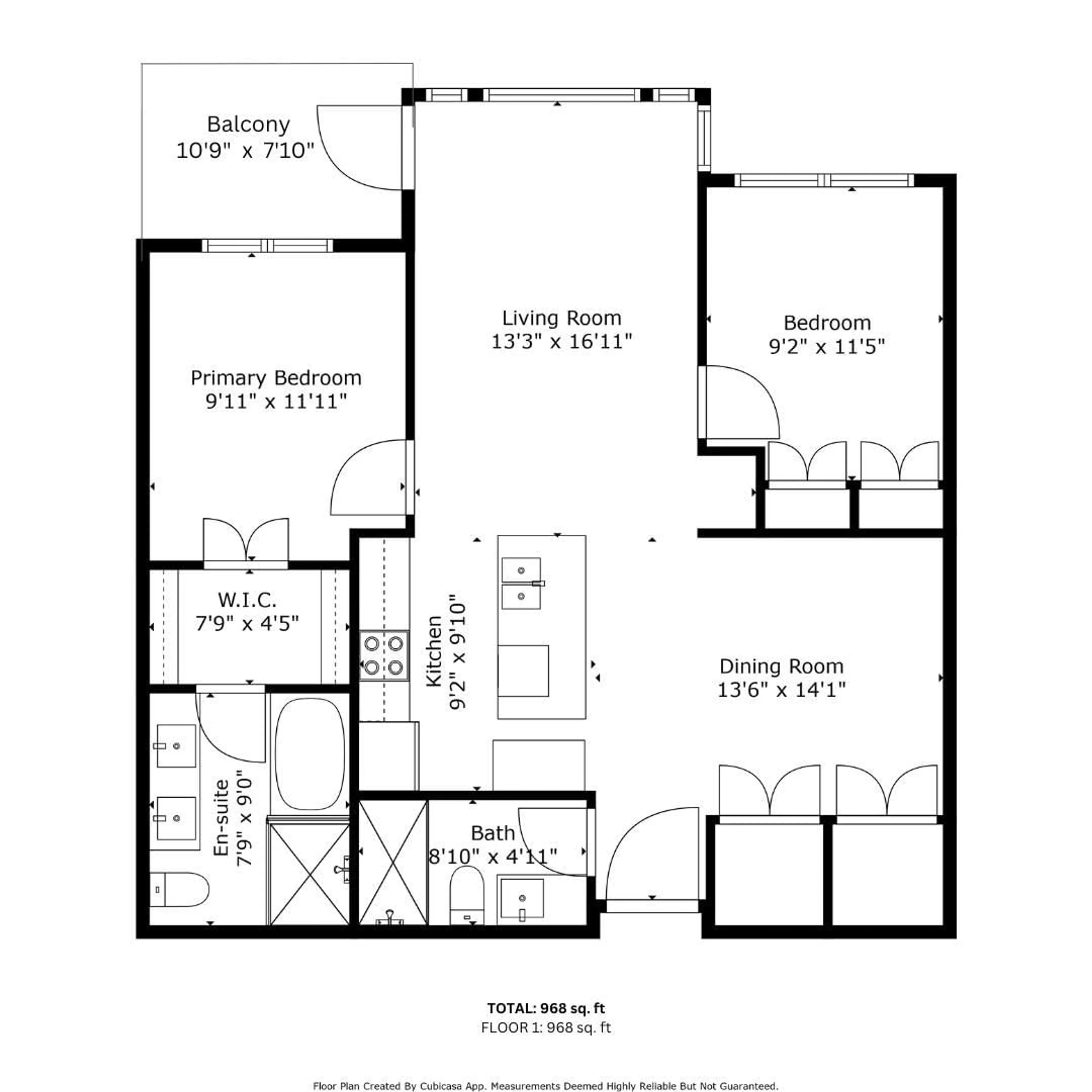 Floor plan for 421 - 2970 KING GEORGE, Surrey British Columbia V4P0E6