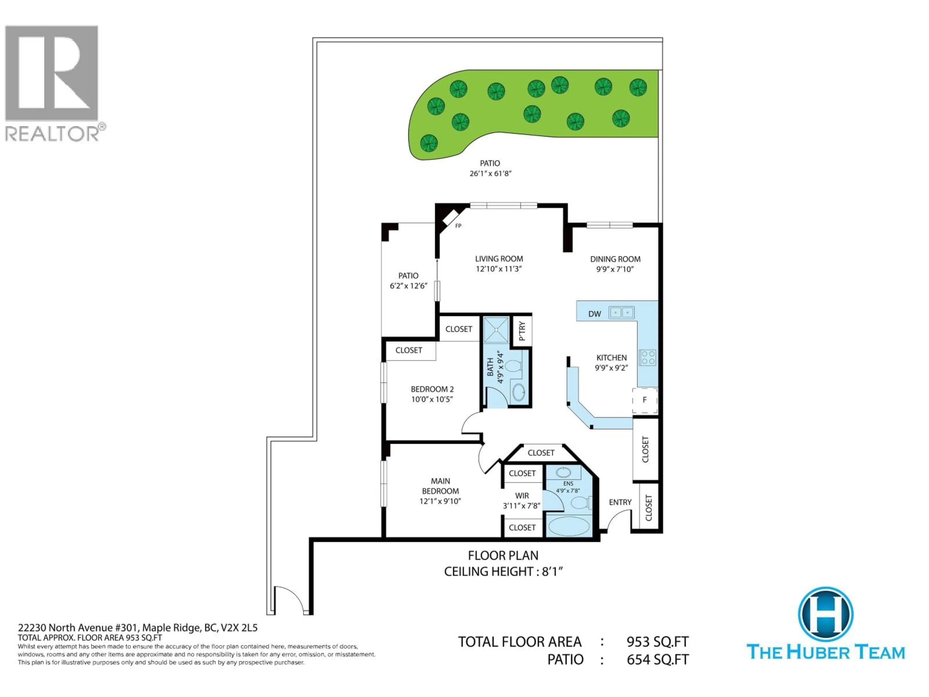 Floor plan for 301 - 22230 NORTH AVENUE, Maple Ridge British Columbia V2X2L5