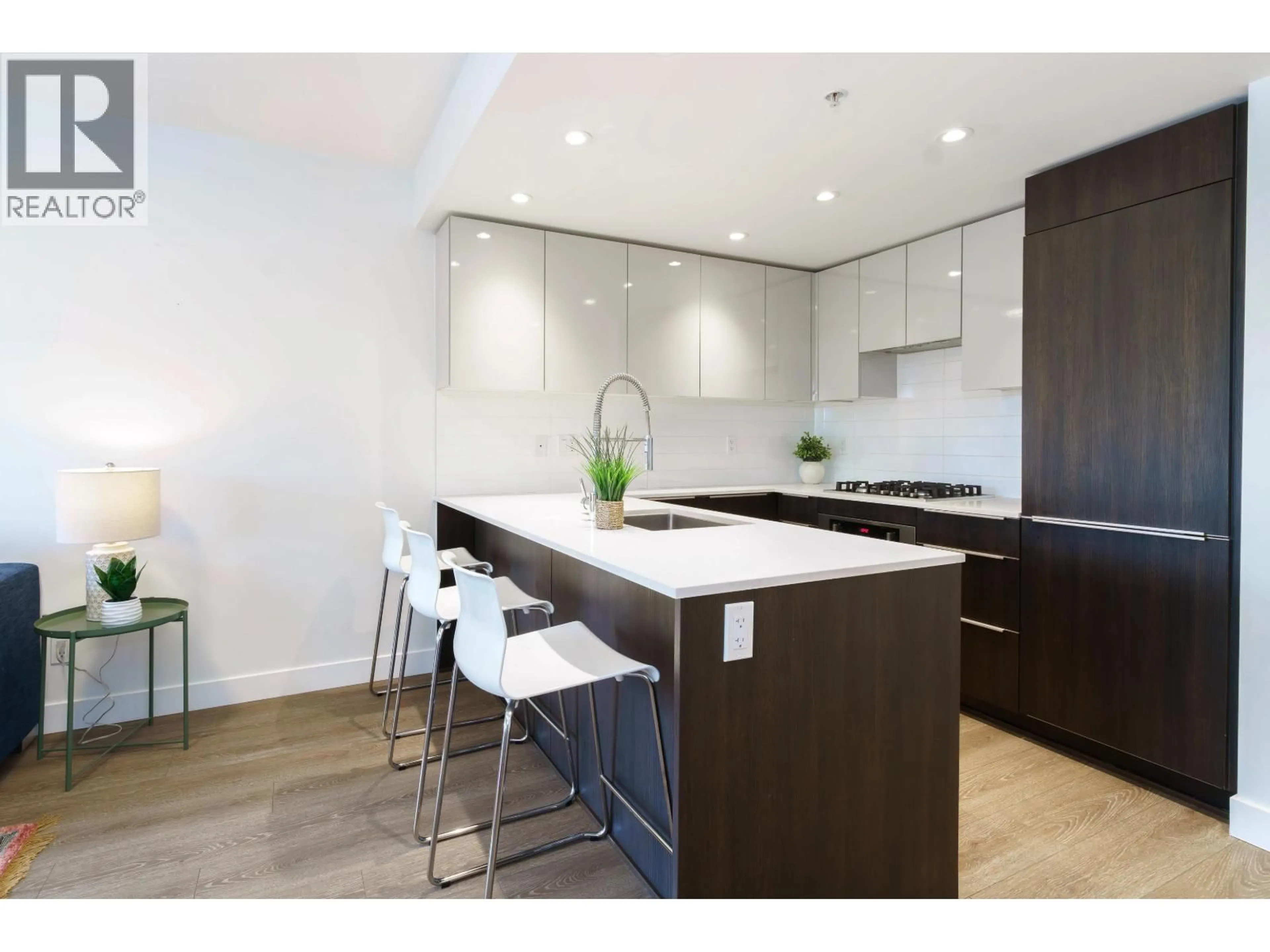 Contemporary kitchen, wood/laminate floor for 1588 HASTINGS STREET, Vancouver British Columbia V5L0B8
