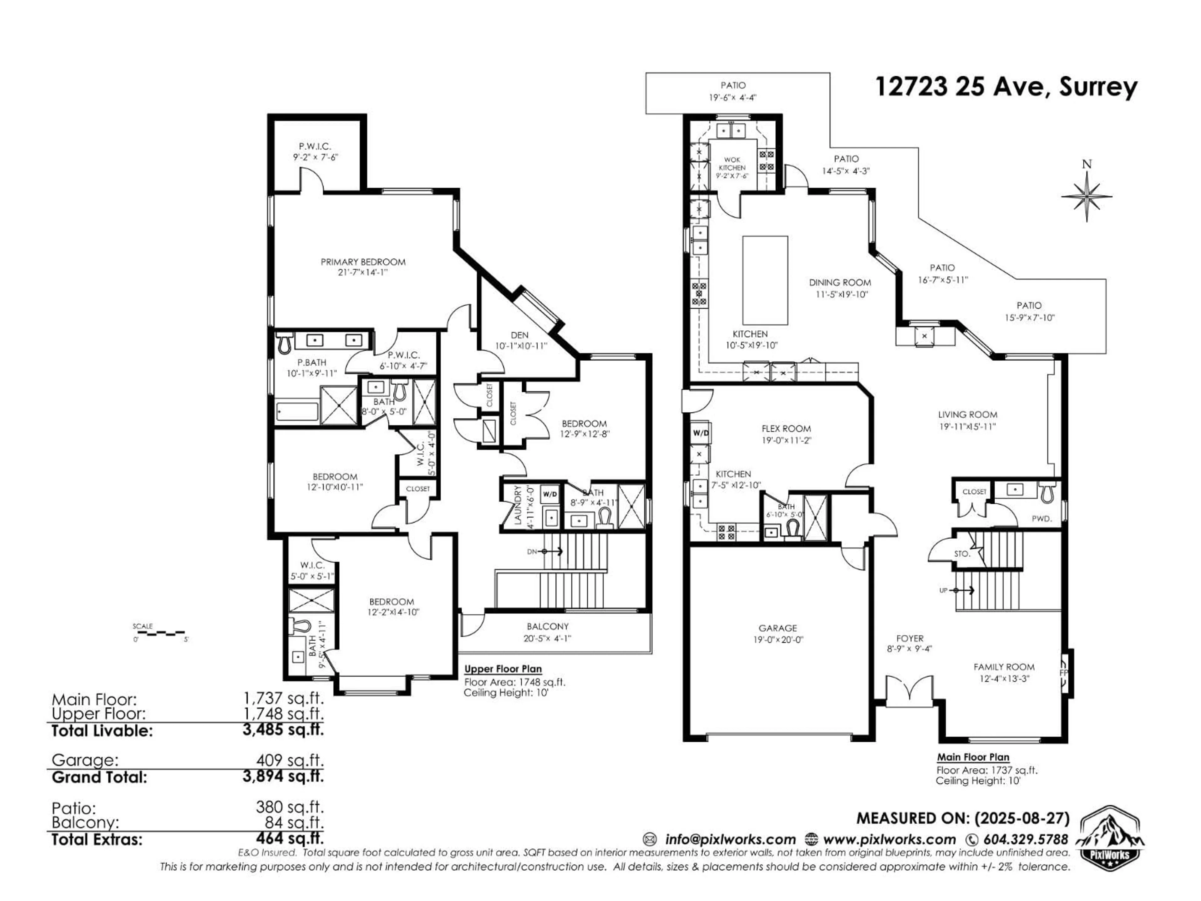 Floor plan for 12723 25, Surrey British Columbia V4A2K5