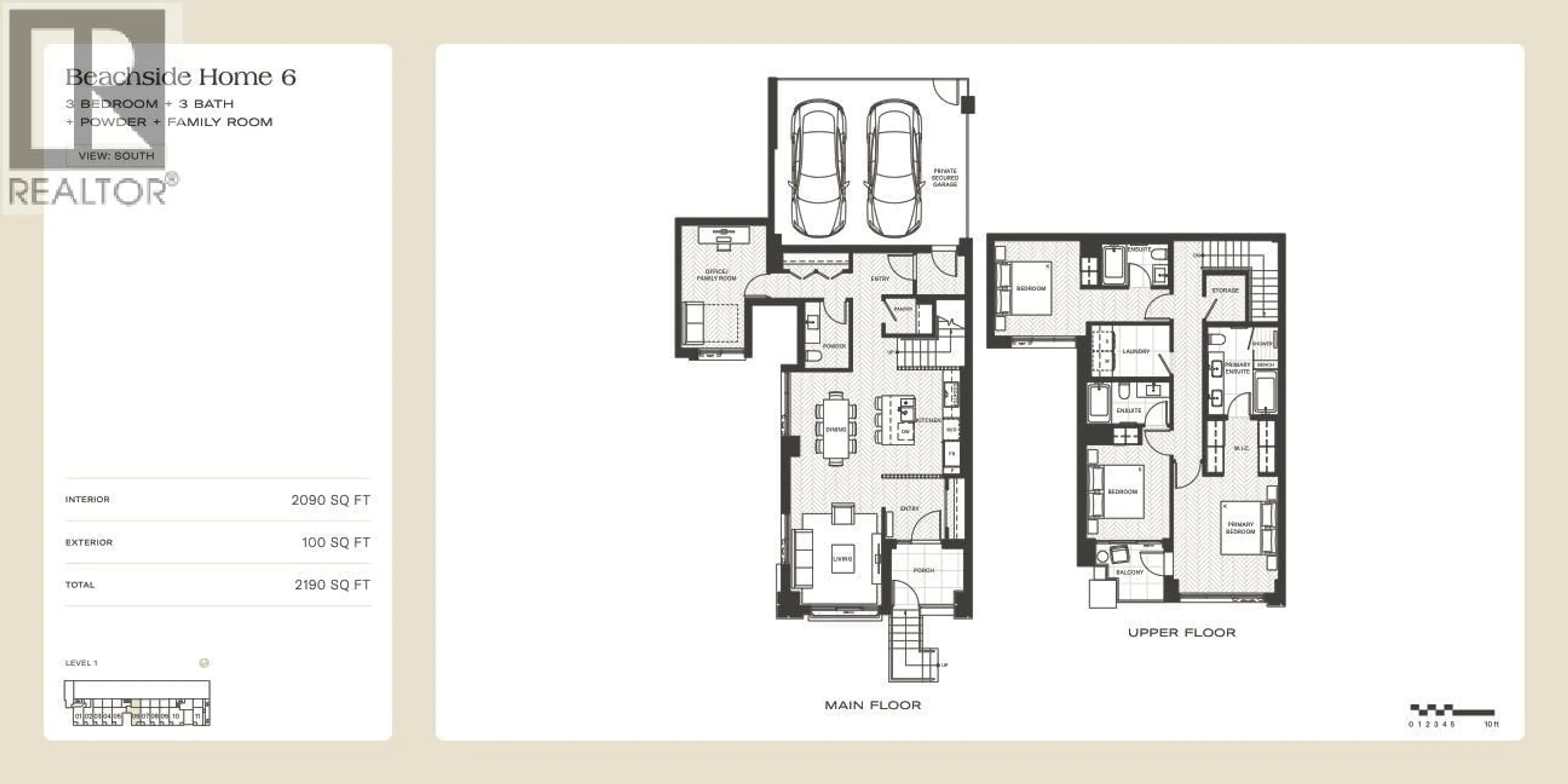 Floor plan for TH 6 - 2490 MARINE DRIVE, West Vancouver British Columbia V7V1L1