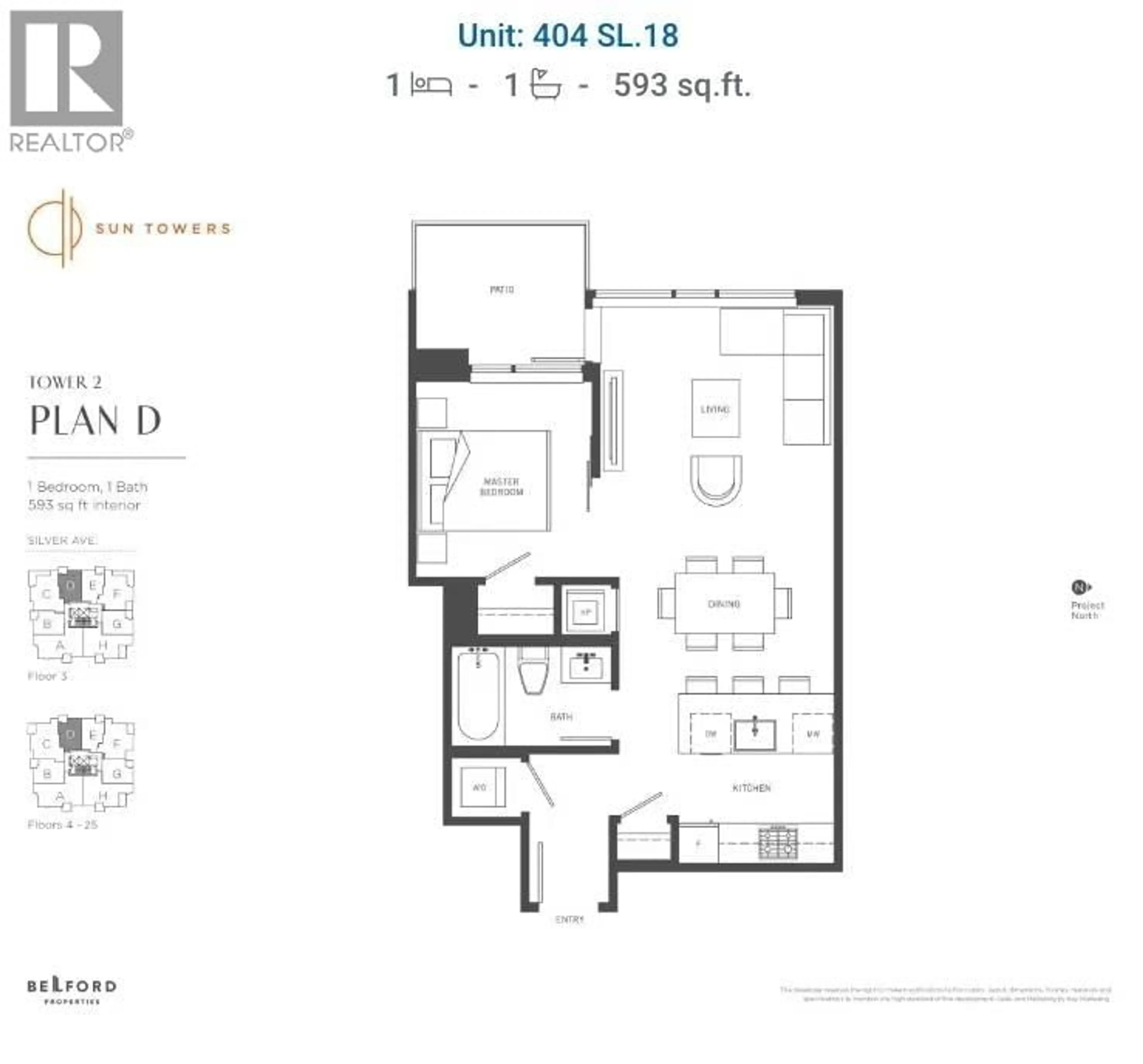 Floor plan for 404 - 6398 SILVER AVENUE, Burnaby British Columbia V5H0K7