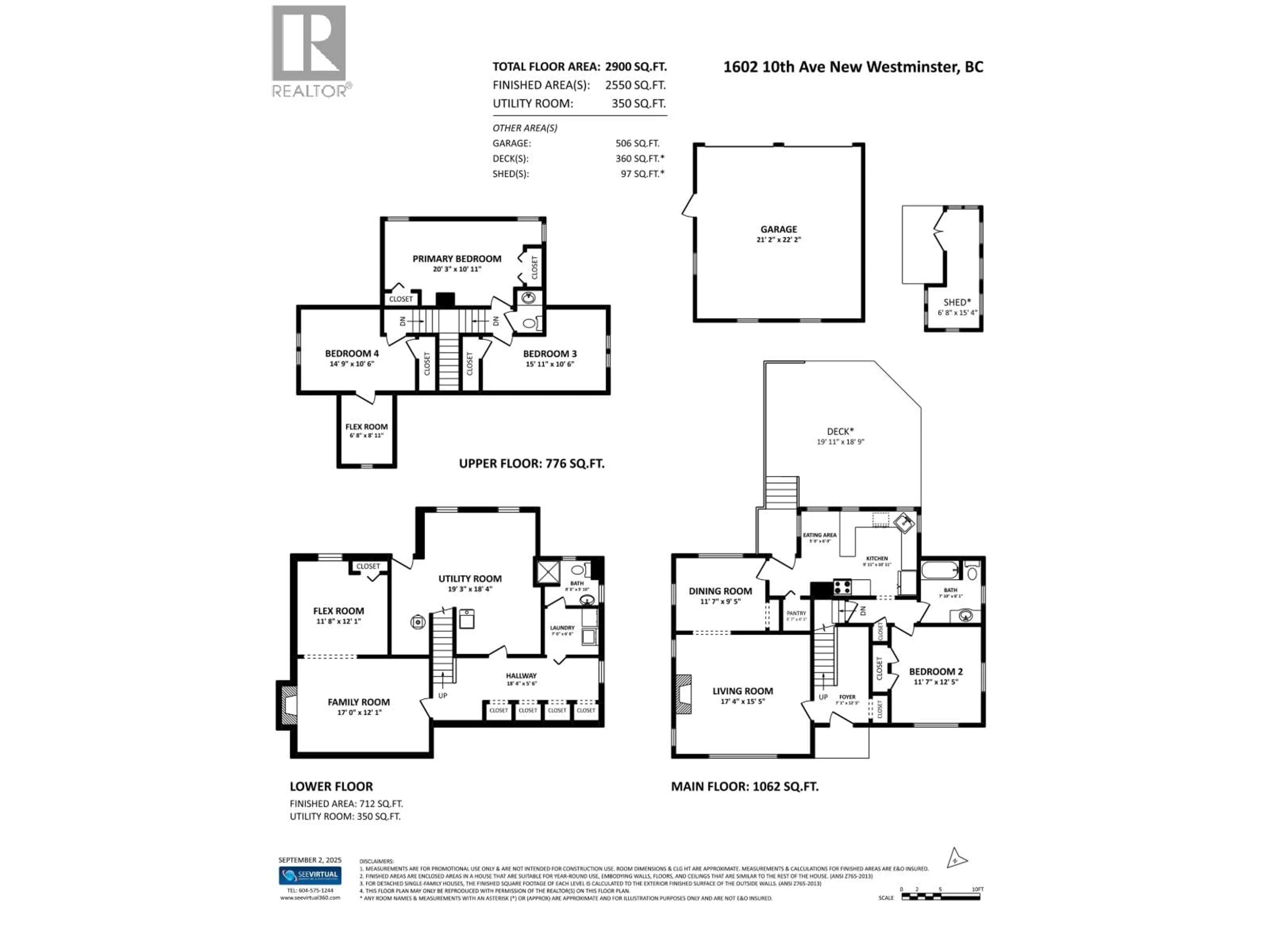 Floor plan for 1602 TENTH AVENUE, New Westminster British Columbia V3M3J3