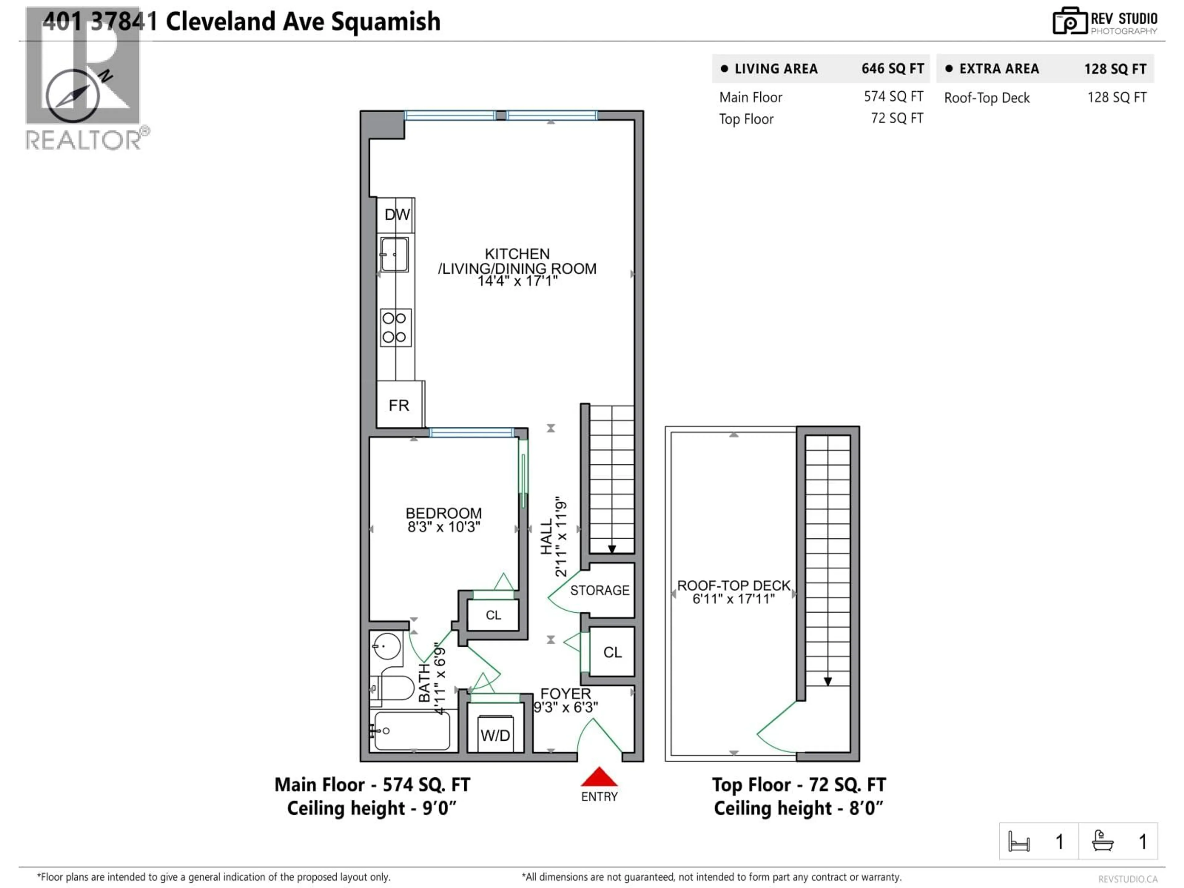 Floor plan for 401 - 37841 CLEVELAND AVENUE, Squamish British Columbia V8B0S8