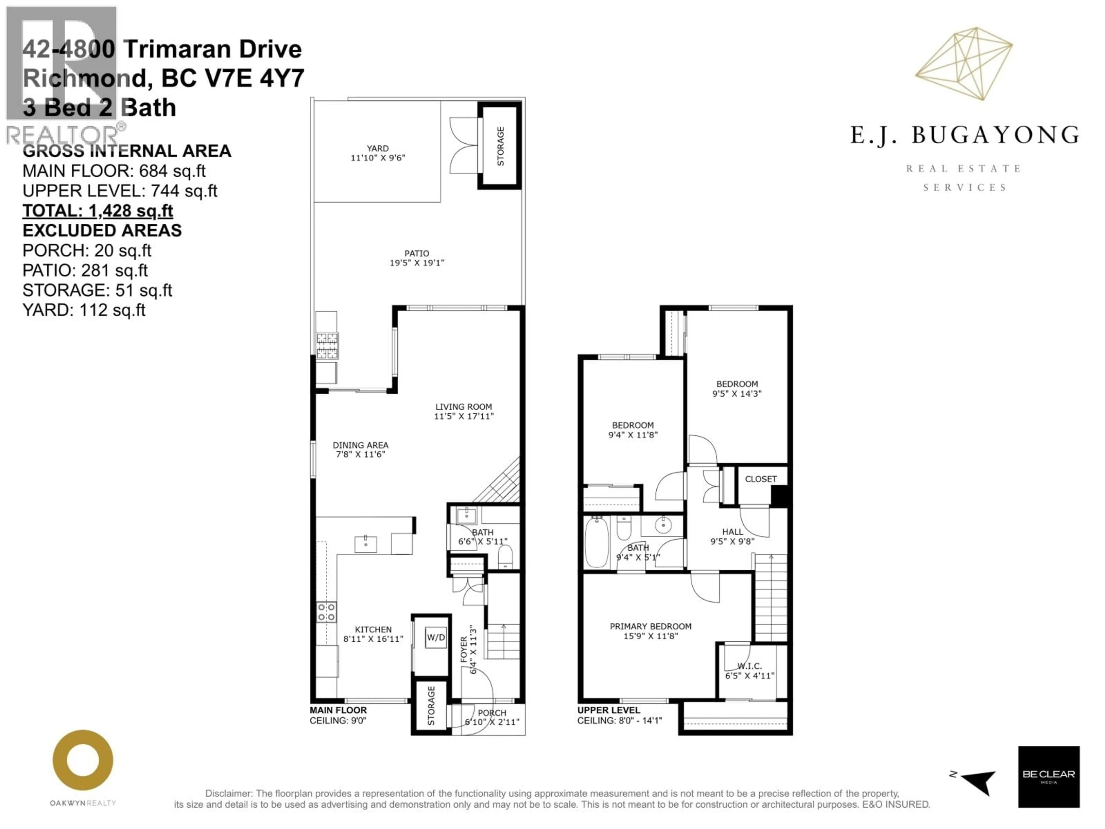 Floor plan for 4800 TRIMARAN DRIVE, Richmond British Columbia V7E4Y7