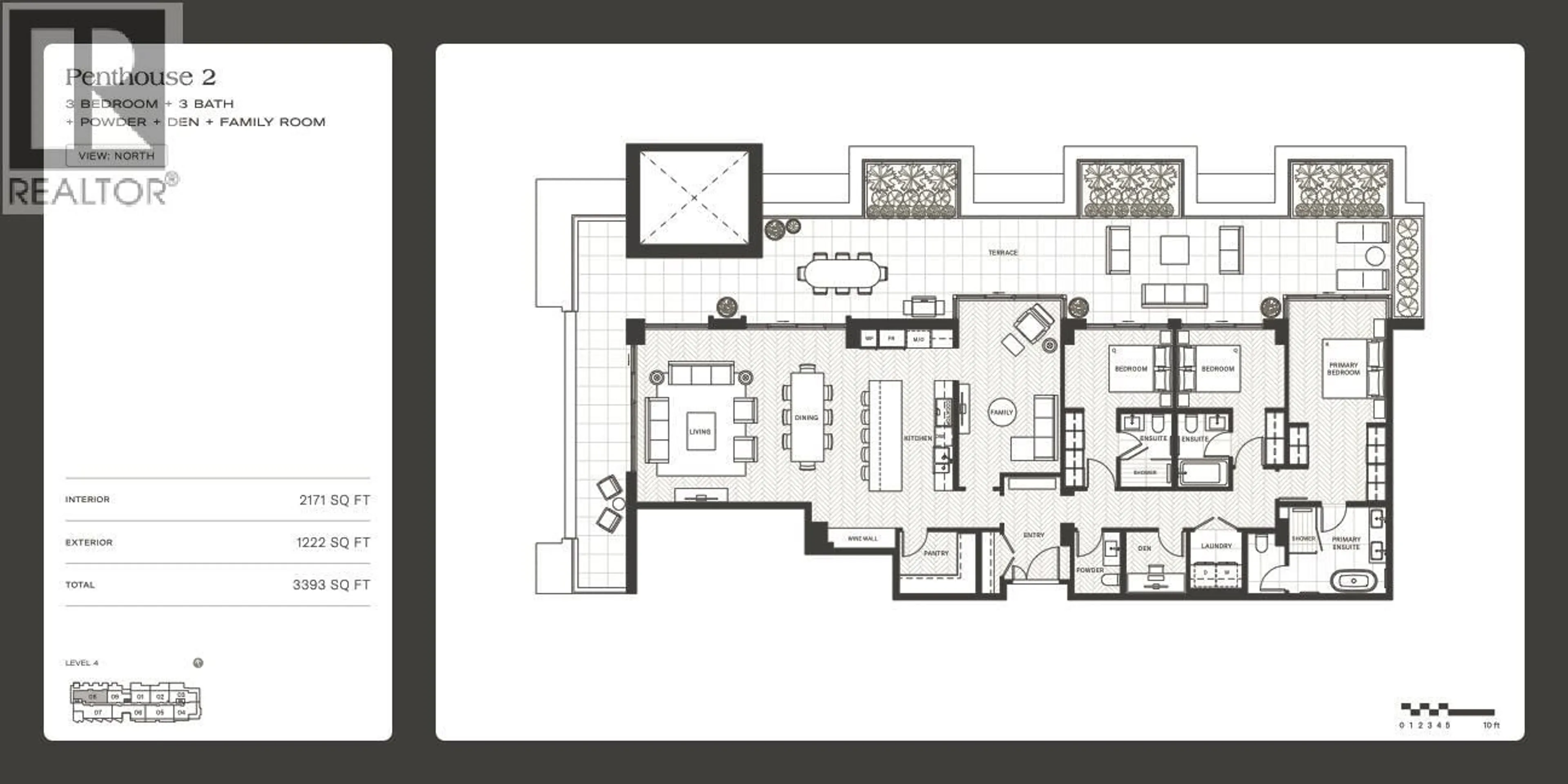 Floor plan for PH2 - 2490 MARINE DRIVE, West Vancouver British Columbia V7V1L1