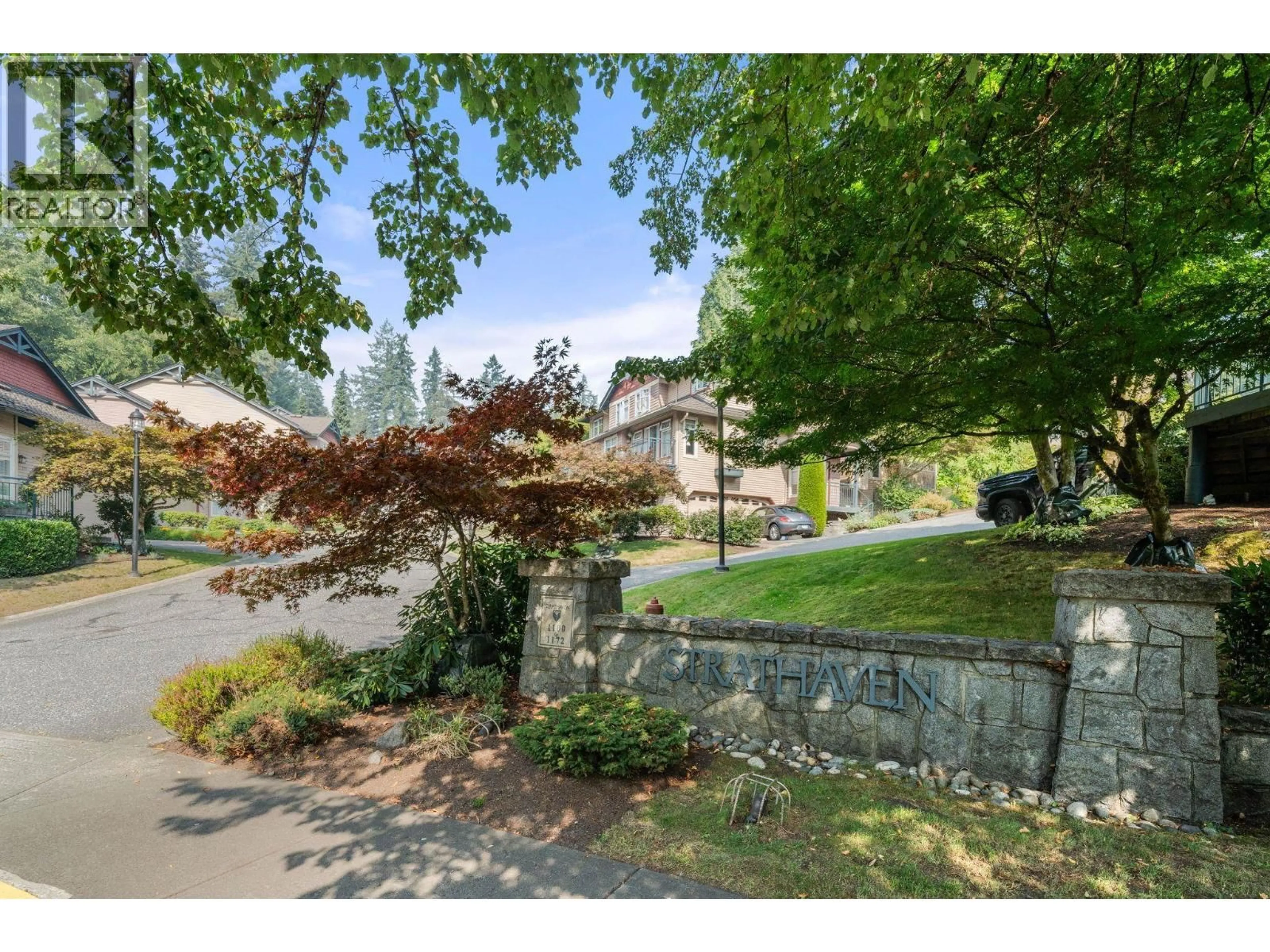 A pic from outside/outdoor area/front of a property/back of a property/a pic from drone, street for 103 - 1144 STRATHAVEN DRIVE, North Vancouver British Columbia V7H2Z6