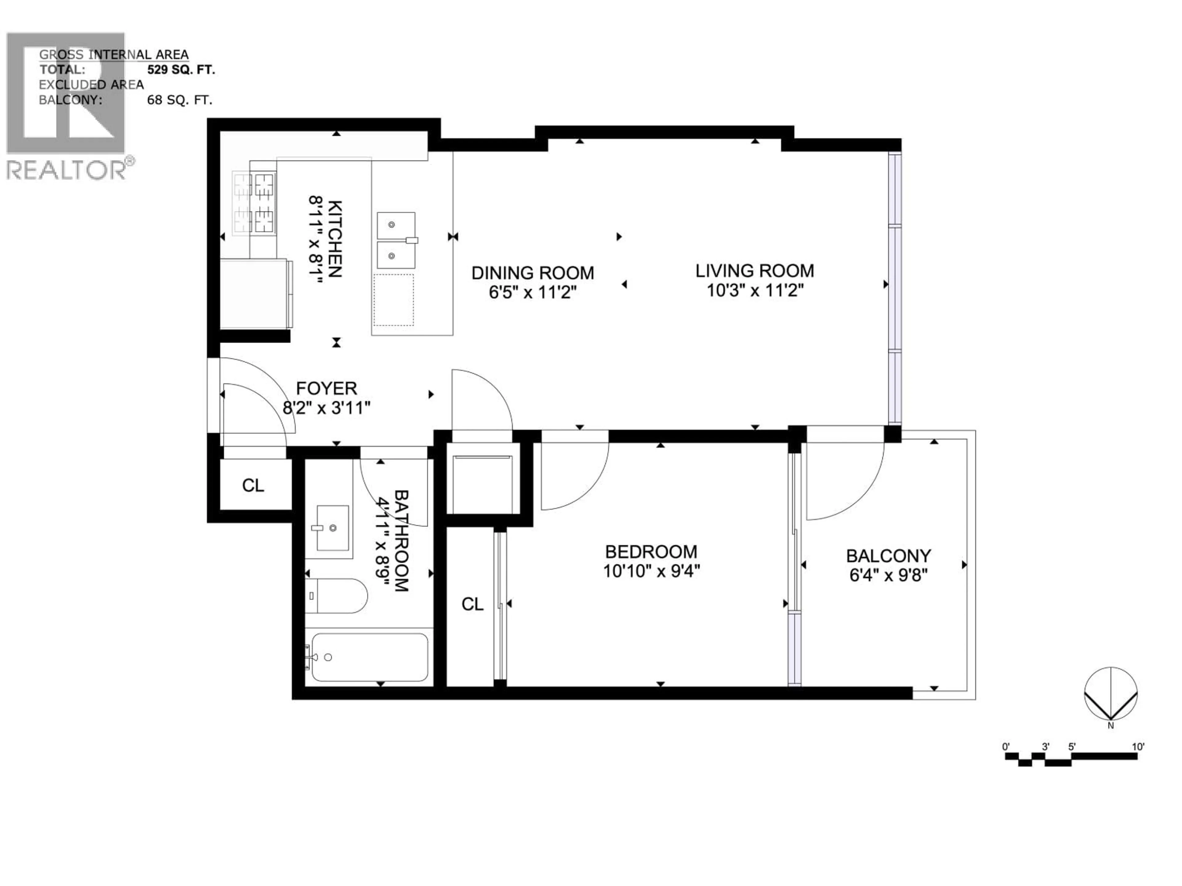 Floor plan for 608 - 2955 ATLANTIC AVENUE, Coquitlam British Columbia V3B0H9