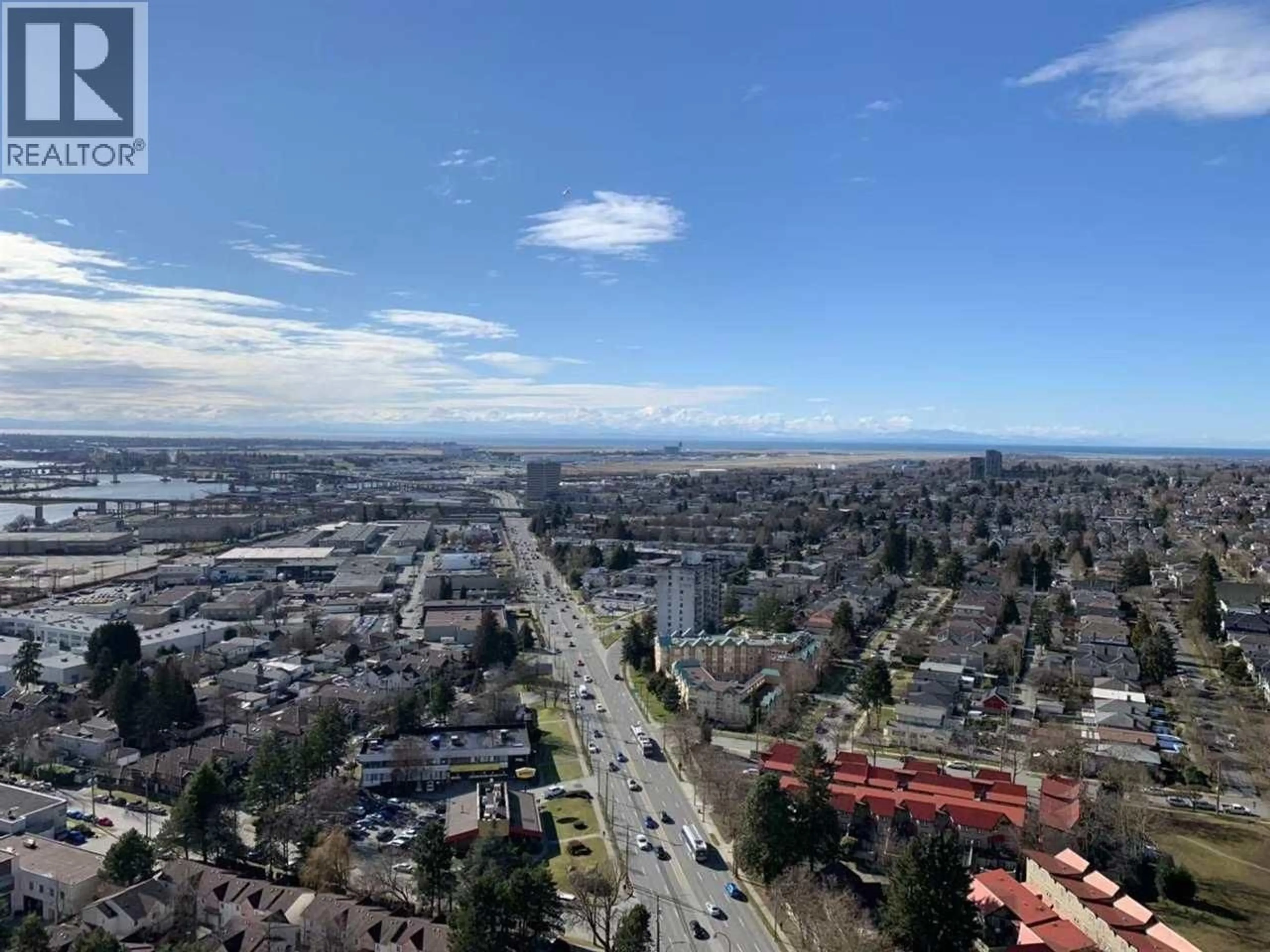 A pic from outside/outdoor area/front of a property/back of a property/a pic from drone, mountain view for 3504 - 488 MARINE DRIVE, Vancouver British Columbia V5X0C6