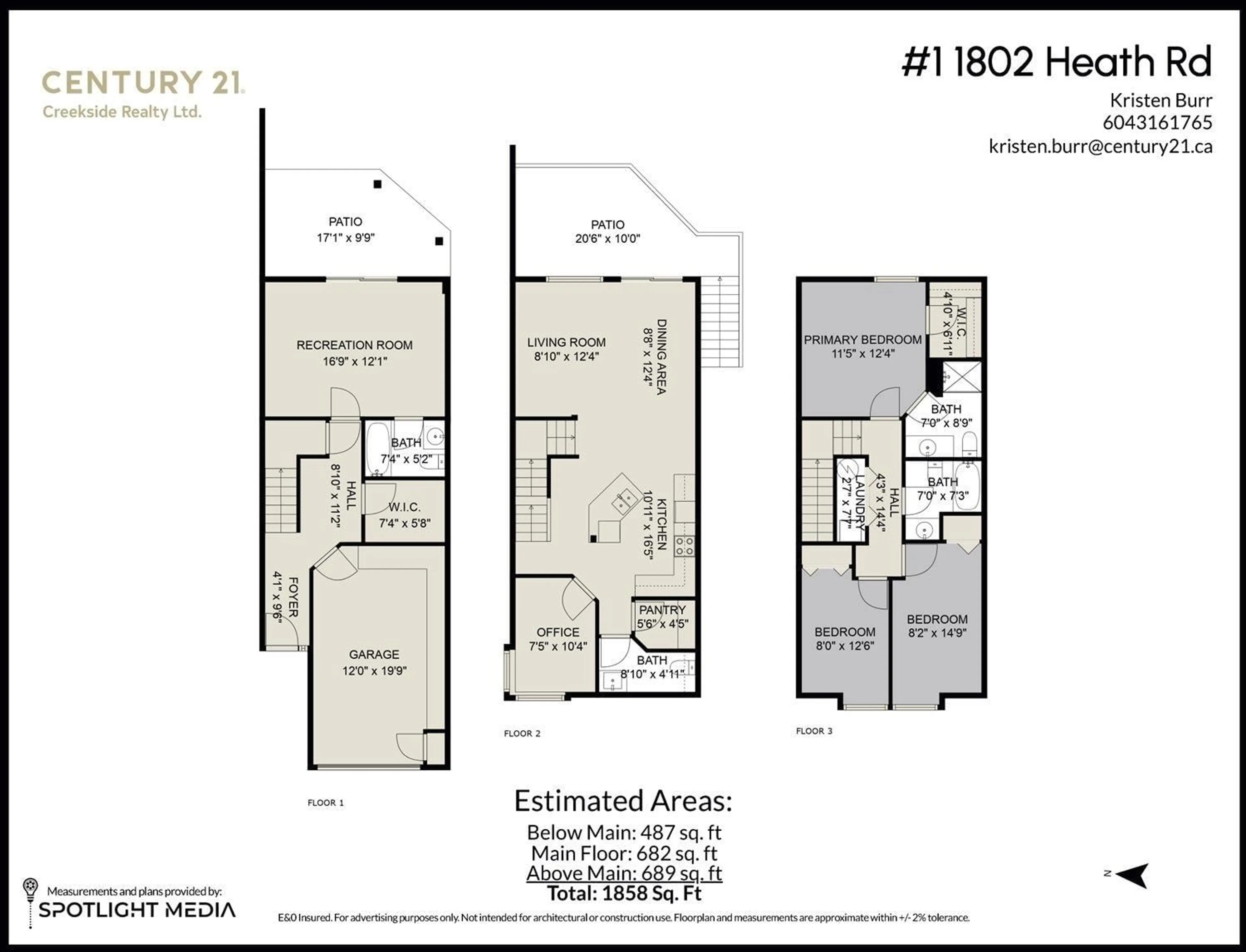Floor plan for 1 - 1802 HEATH ROAD, Agassiz British Columbia V0M1A2