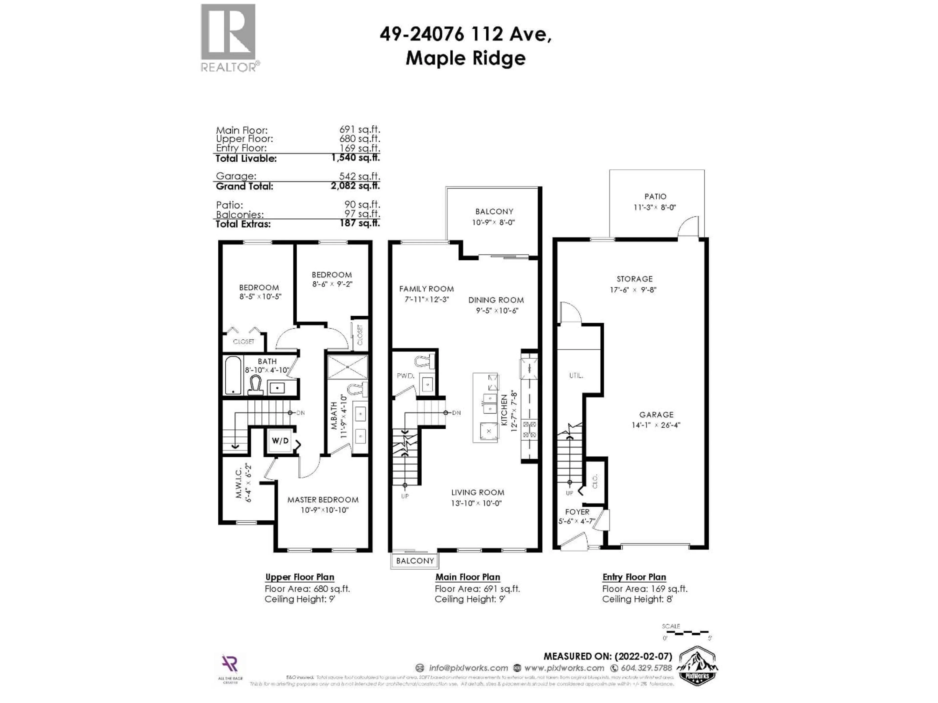 Floor plan for 49 - 24076 112 AVENUE, Maple Ridge British Columbia V2W0K2