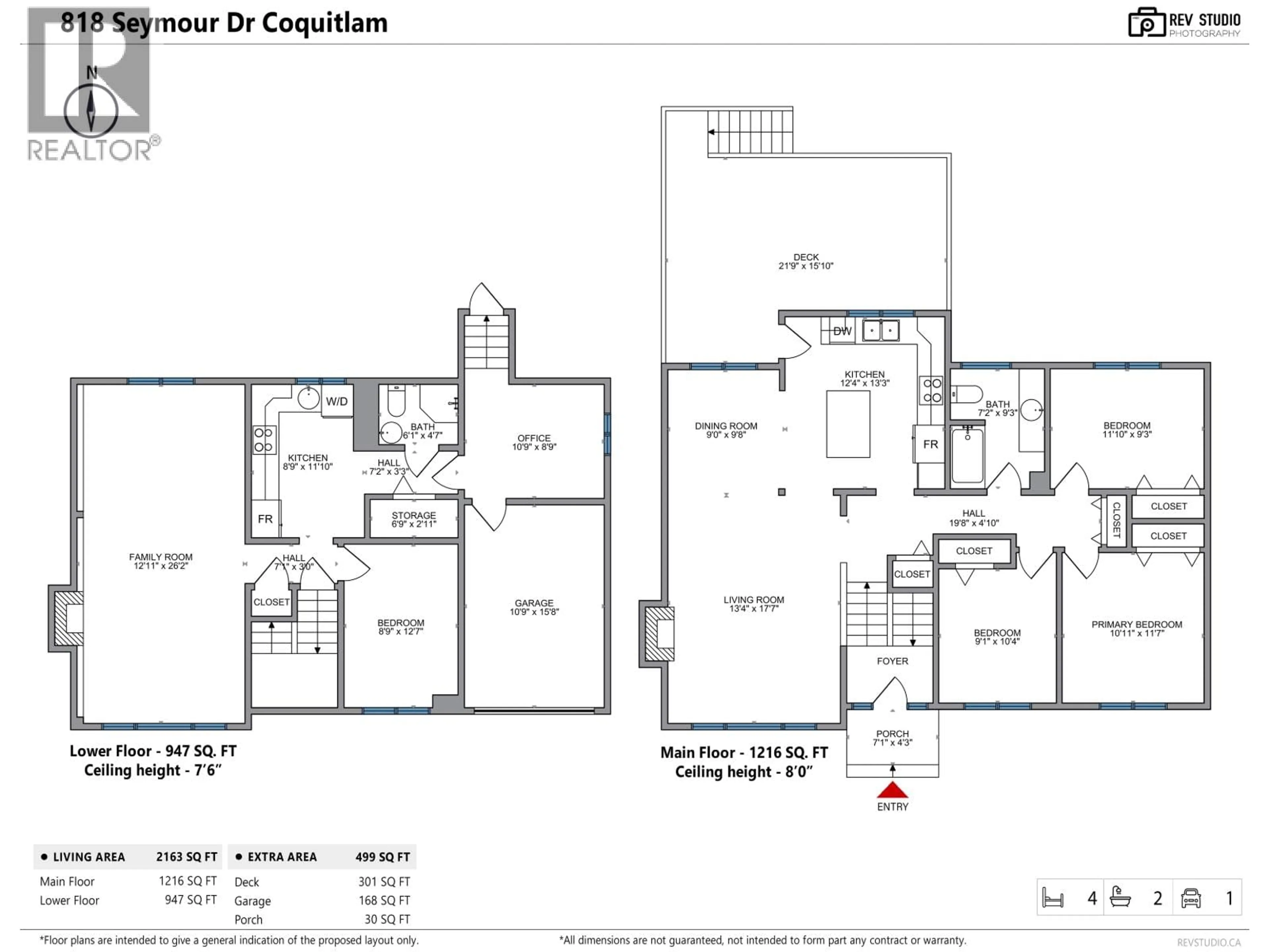 Floor plan for 818 SEYMOUR DRIVE, Coquitlam British Columbia V3J6V7