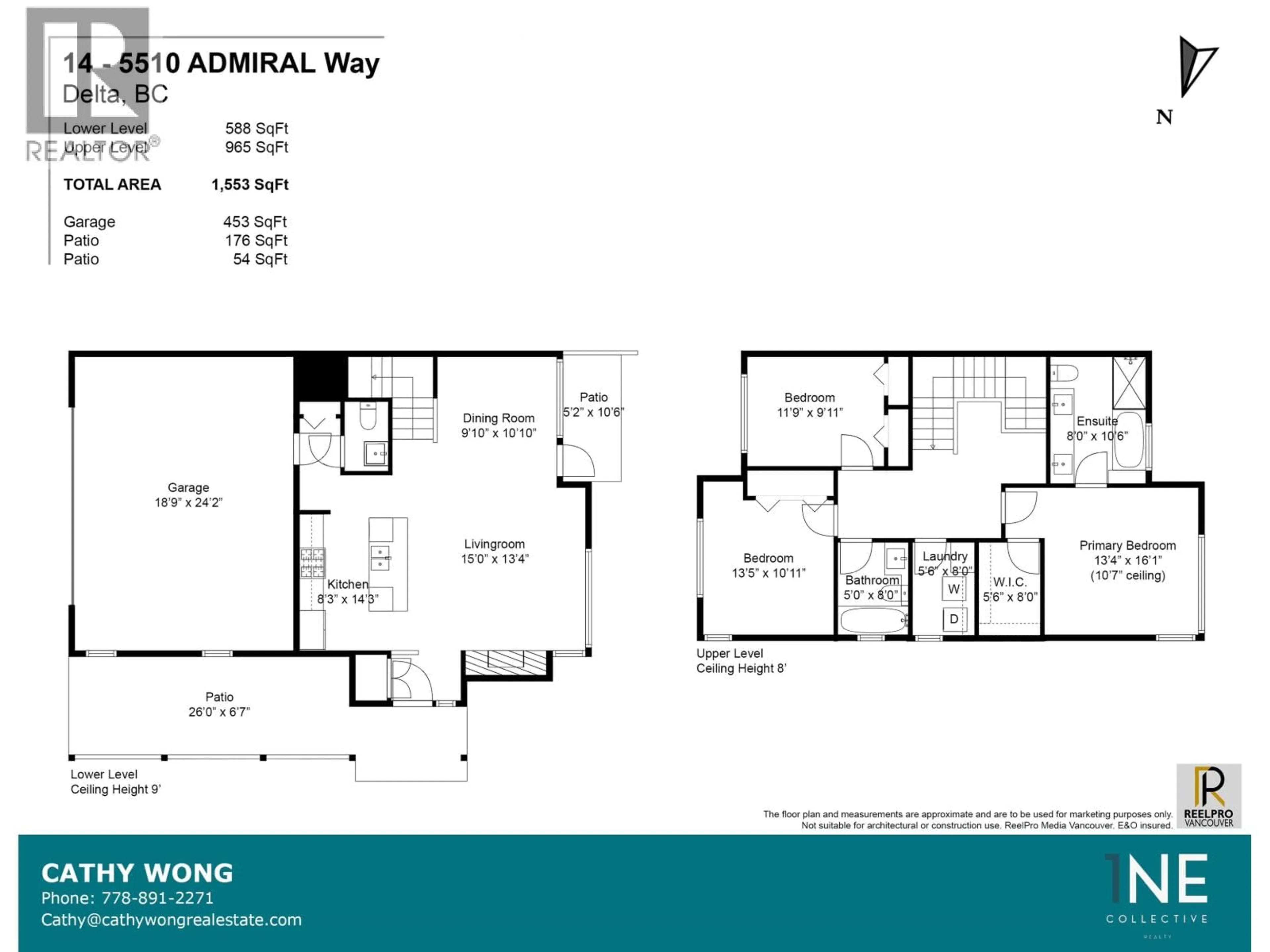 Floor plan for 14 - 5510 ADMIRAL WAY, Delta British Columbia V4K0C3