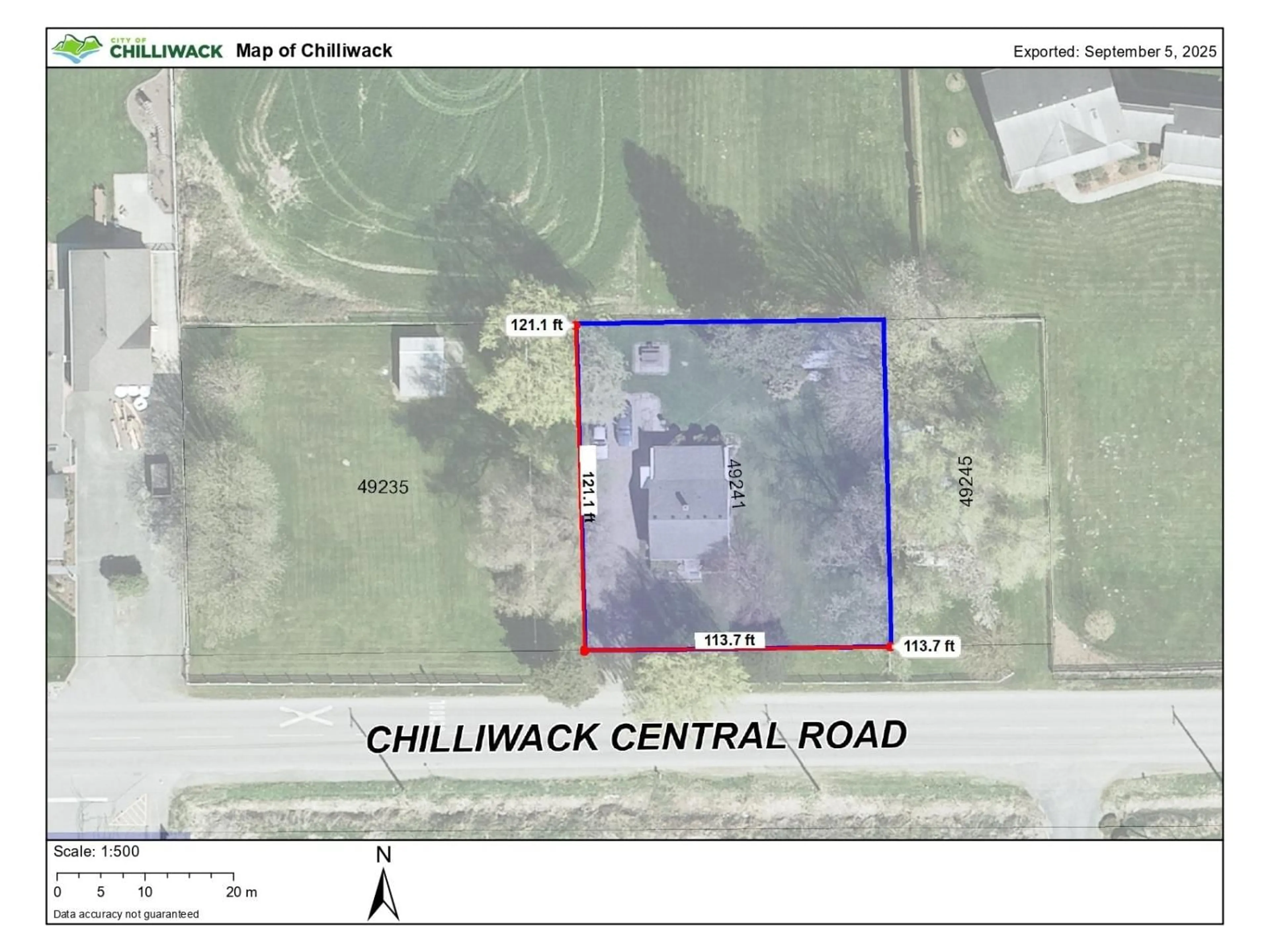 Picture of a map for 49241 CHILLIWACK CENTRAL ROAD, Chilliwack British Columbia V2P6H3