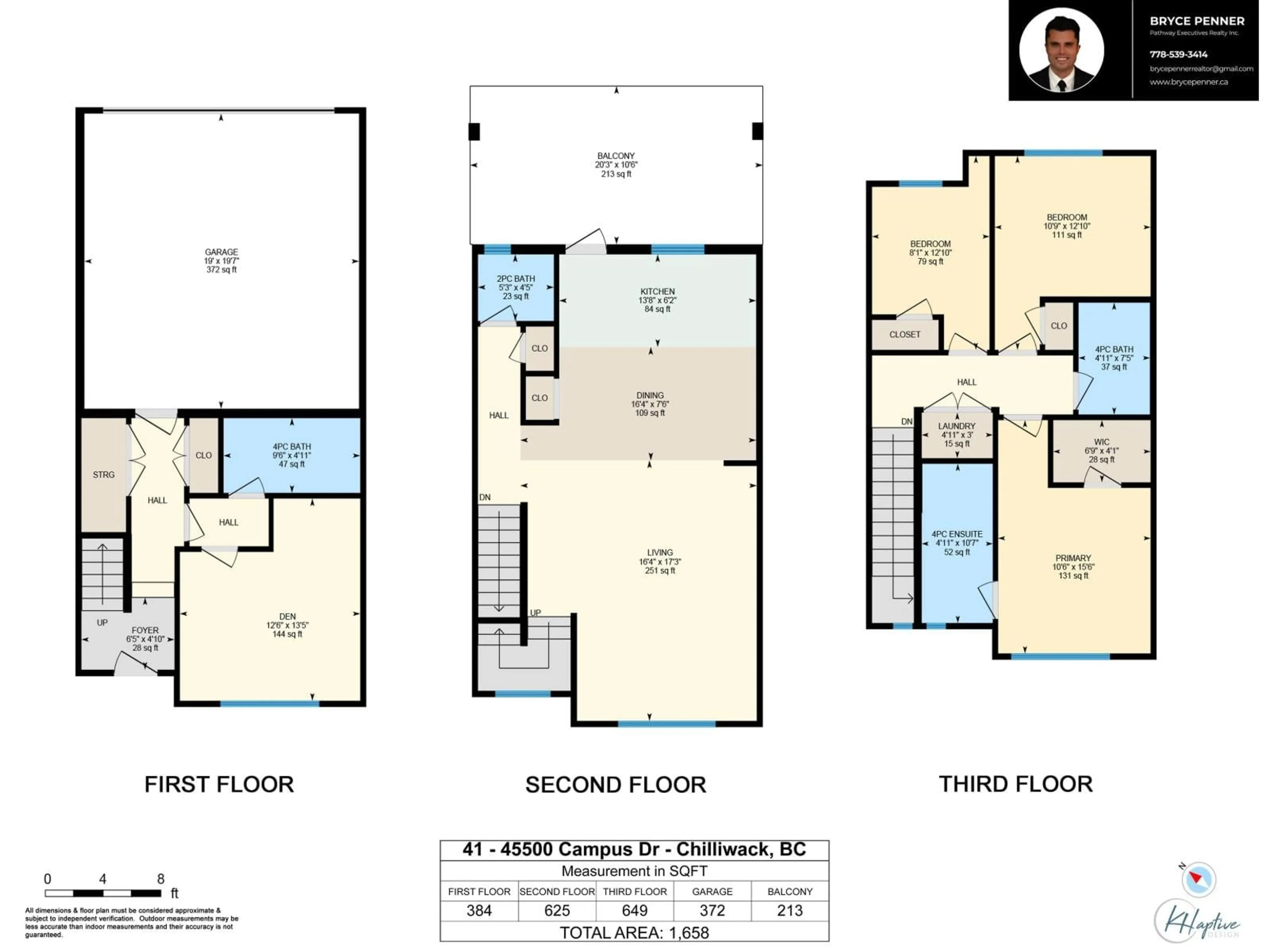 Floor plan for 41 - 45500 CAMPUS DRIVE, Chilliwack British Columbia V2R6E9
