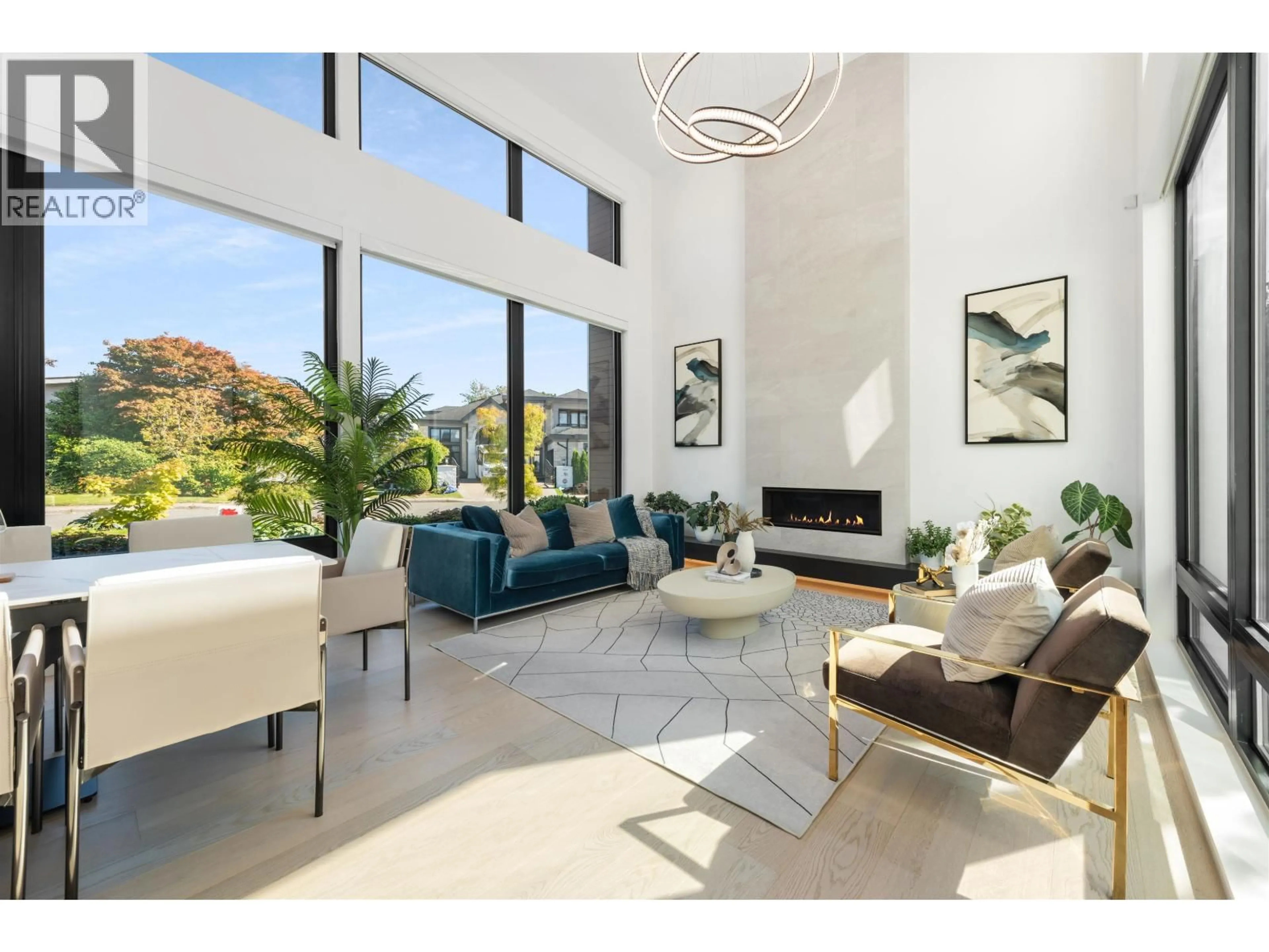 Living room with furniture, ceramic/tile floor for 4751 LARKSPUR AVENUE, Richmond British Columbia V7C2H9