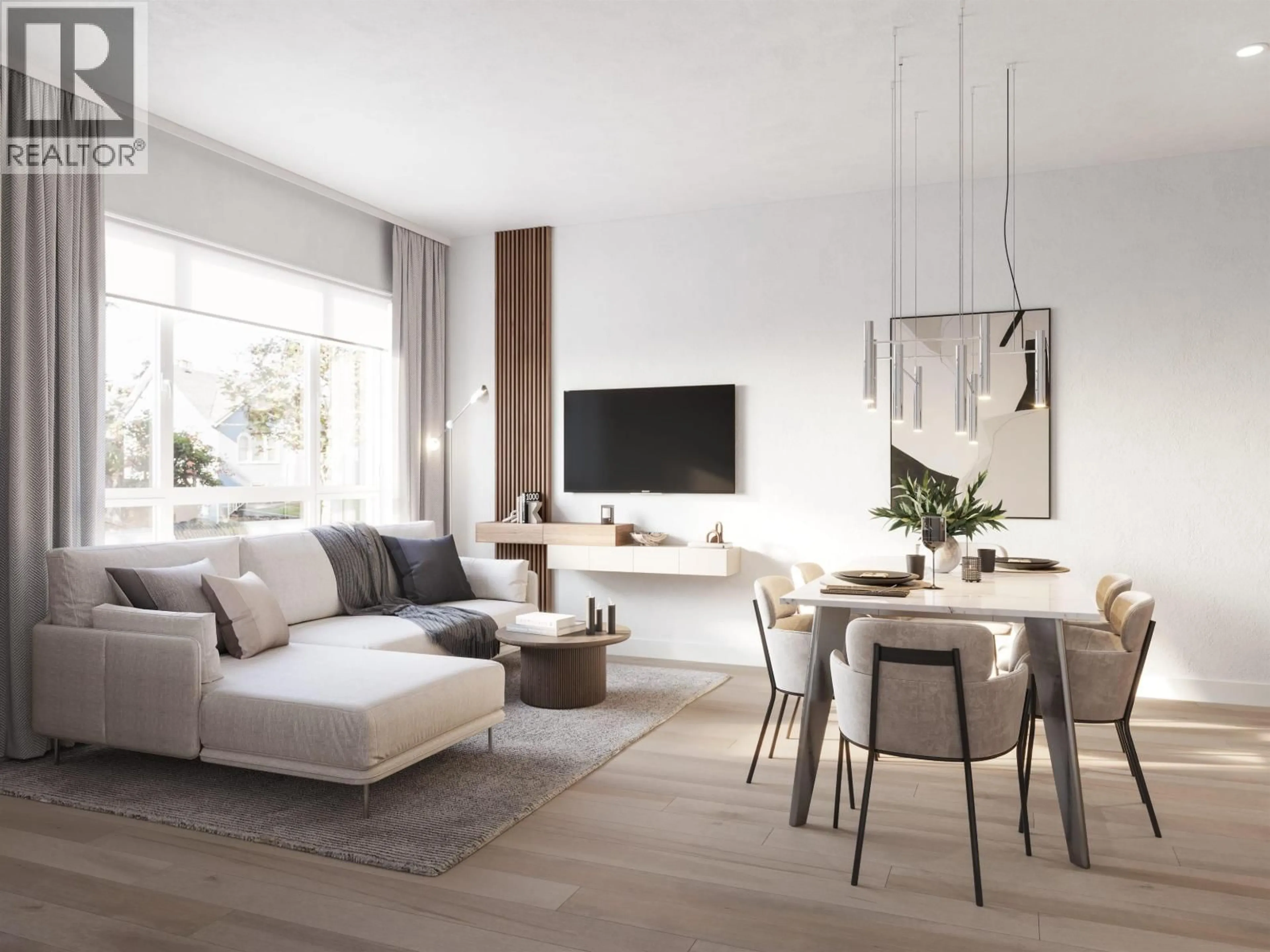 Living room with furniture, wood/laminate floor for 122 - 578 24TH AVENUE, Vancouver British Columbia V5Z2B4