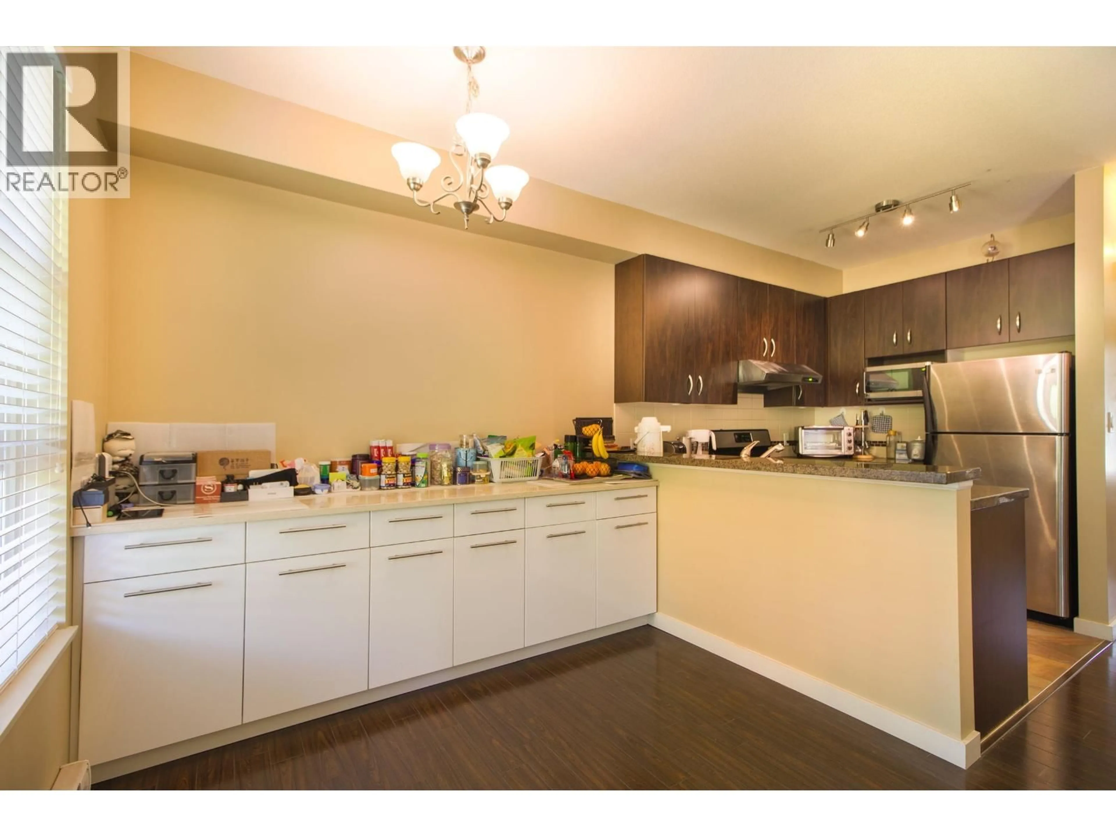 Standard kitchen, wood/laminate floor for 22 - 22380 SHARPE AVENUE, Richmond British Columbia V6V0A1
