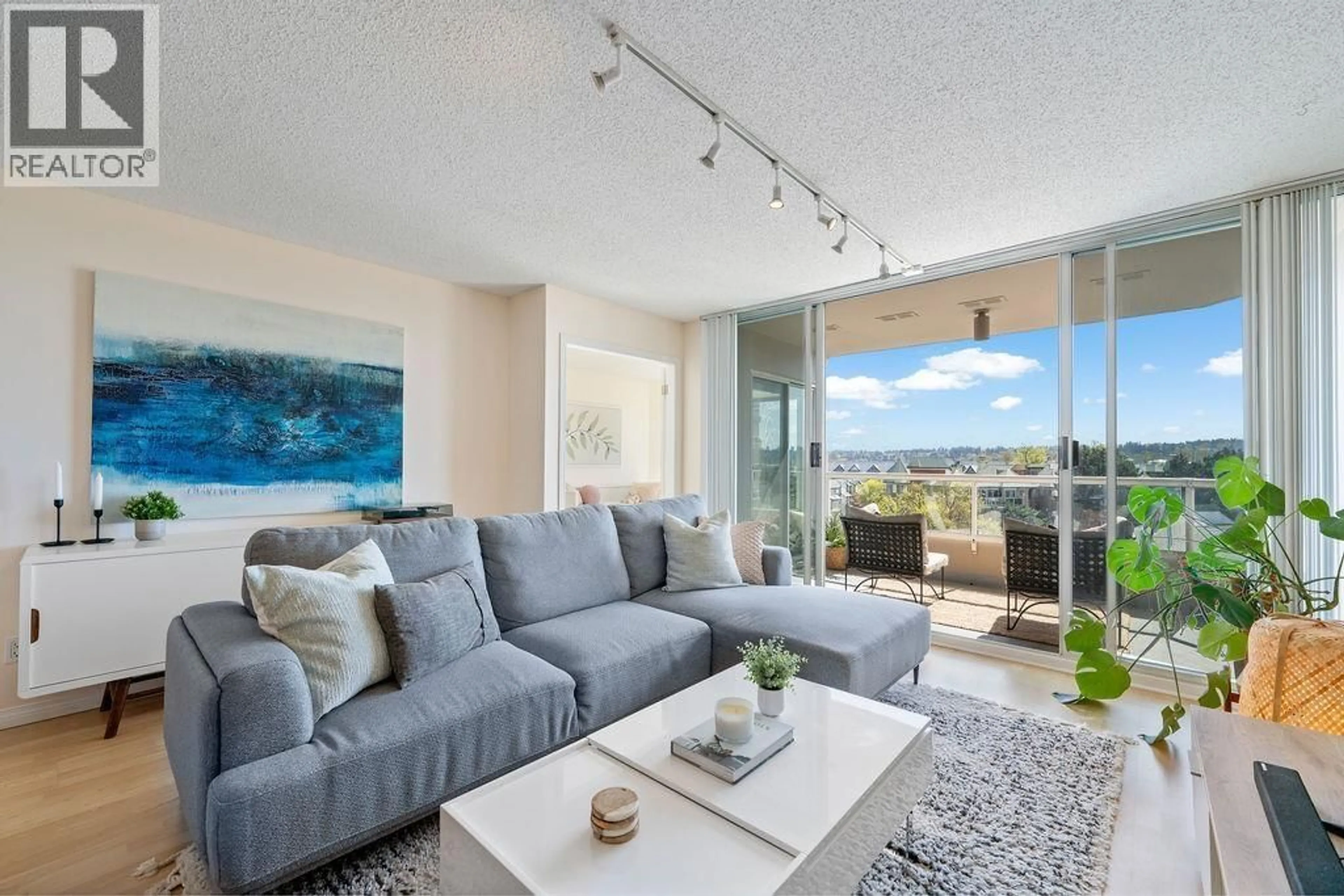 Living room with furniture, unknown for 502 - 1065 QUAYSIDE DRIVE, New Westminster British Columbia V3M1C5