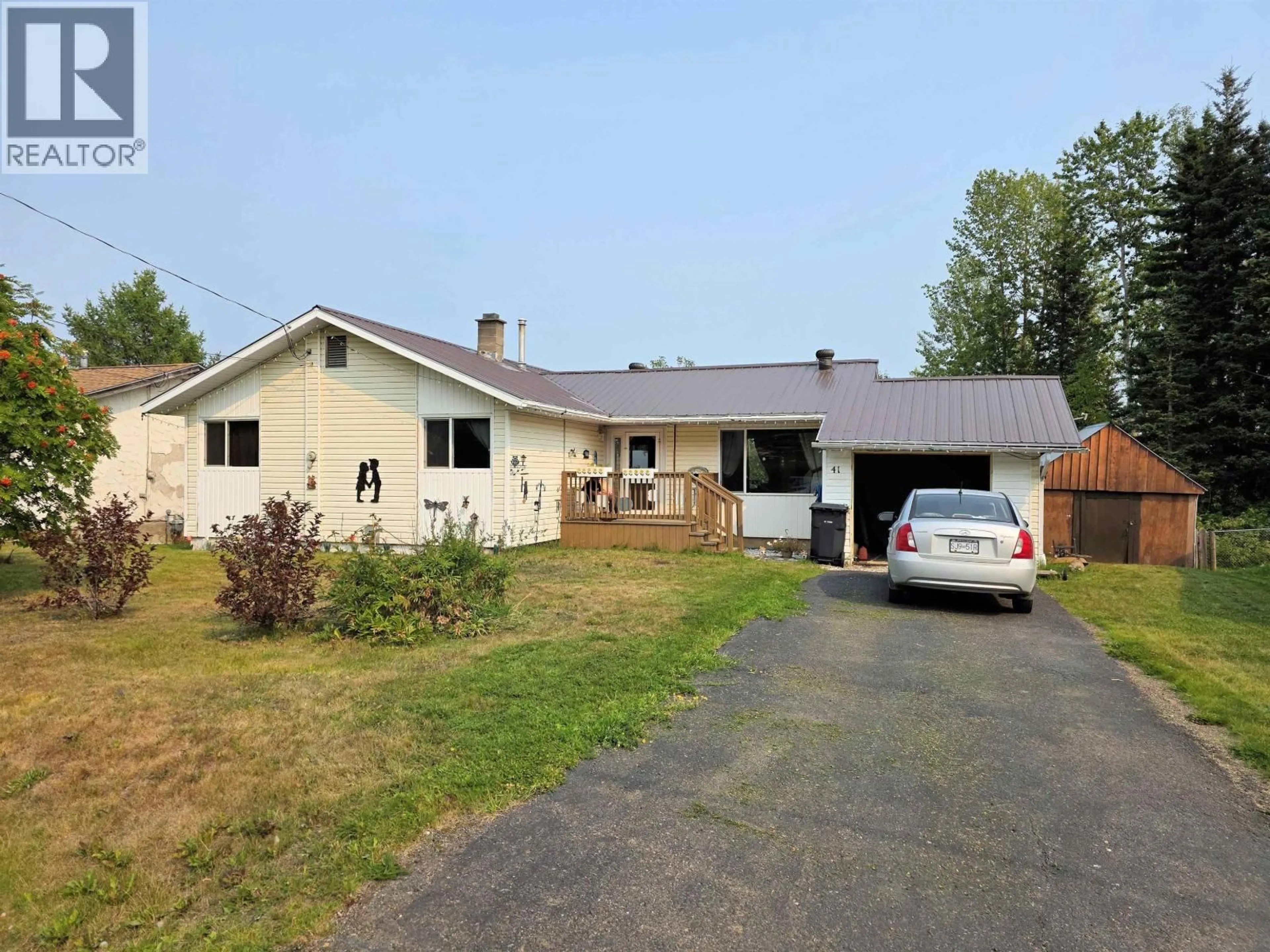 A pic from outside/outdoor area/front of a property/back of a property/a pic from drone, street for 41 FULTON STREET, Granisle British Columbia V0J1W0