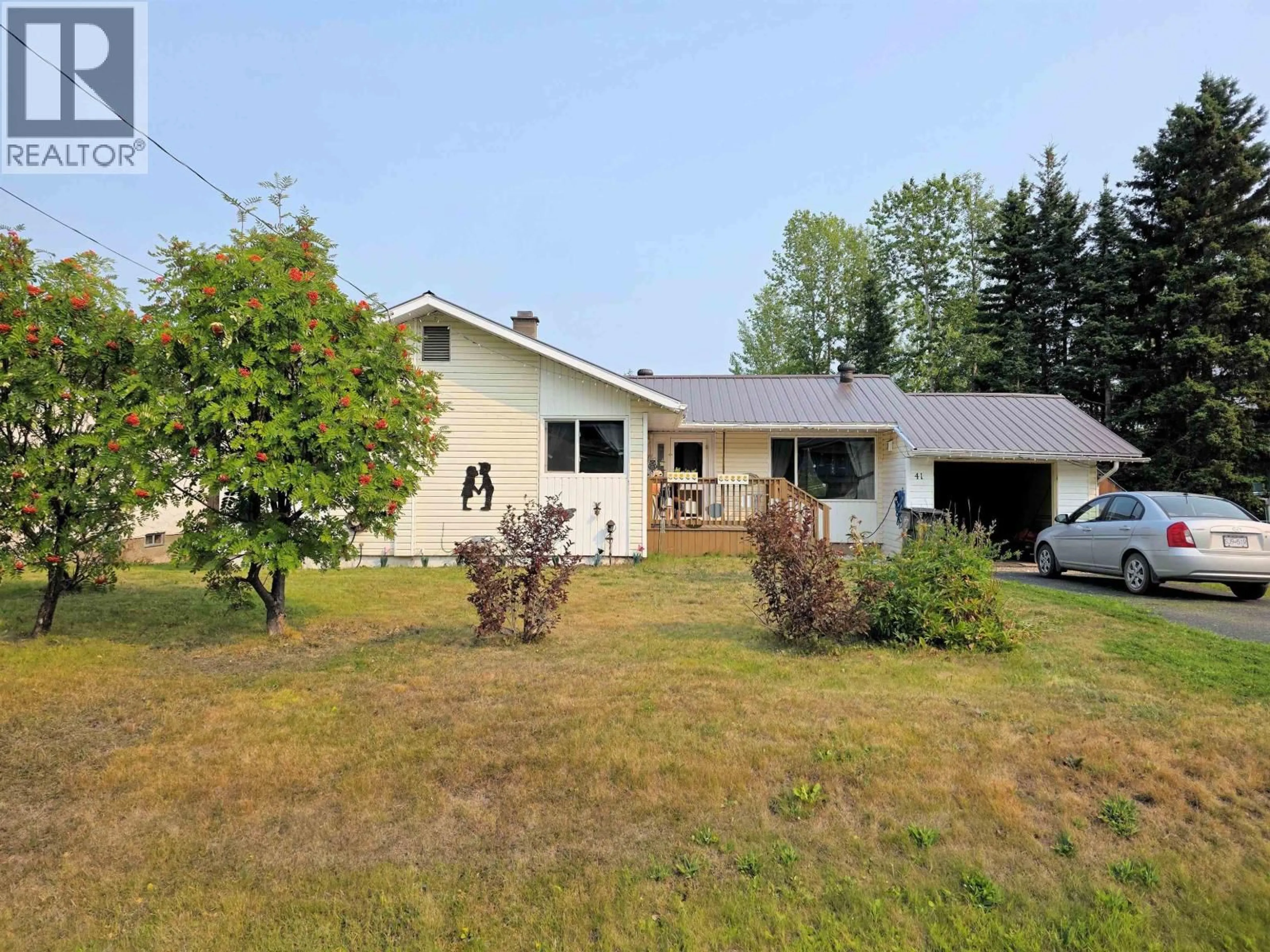 A pic from outside/outdoor area/front of a property/back of a property/a pic from drone, unknown for 41 FULTON STREET, Granisle British Columbia V0J1W0