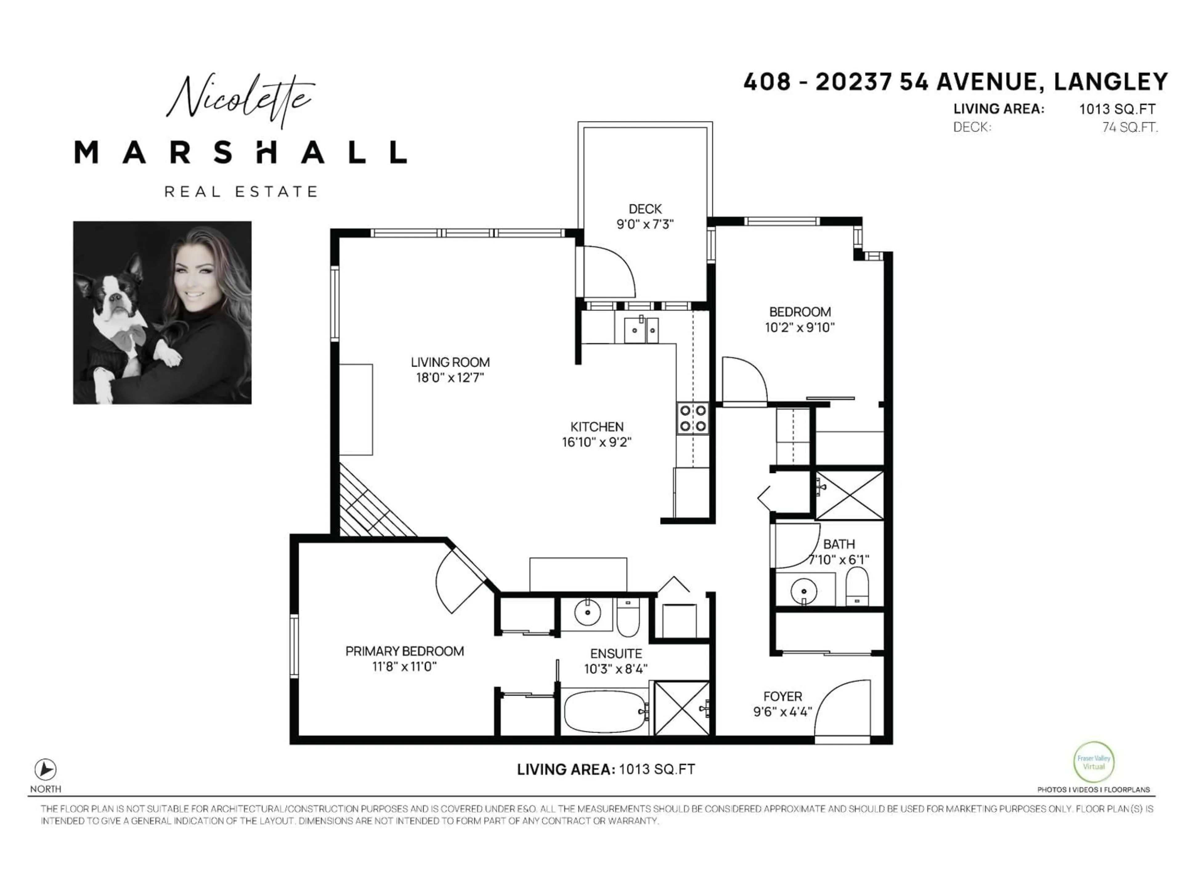Floor plan for 408 - 20237 54, Langley British Columbia V3A3W2