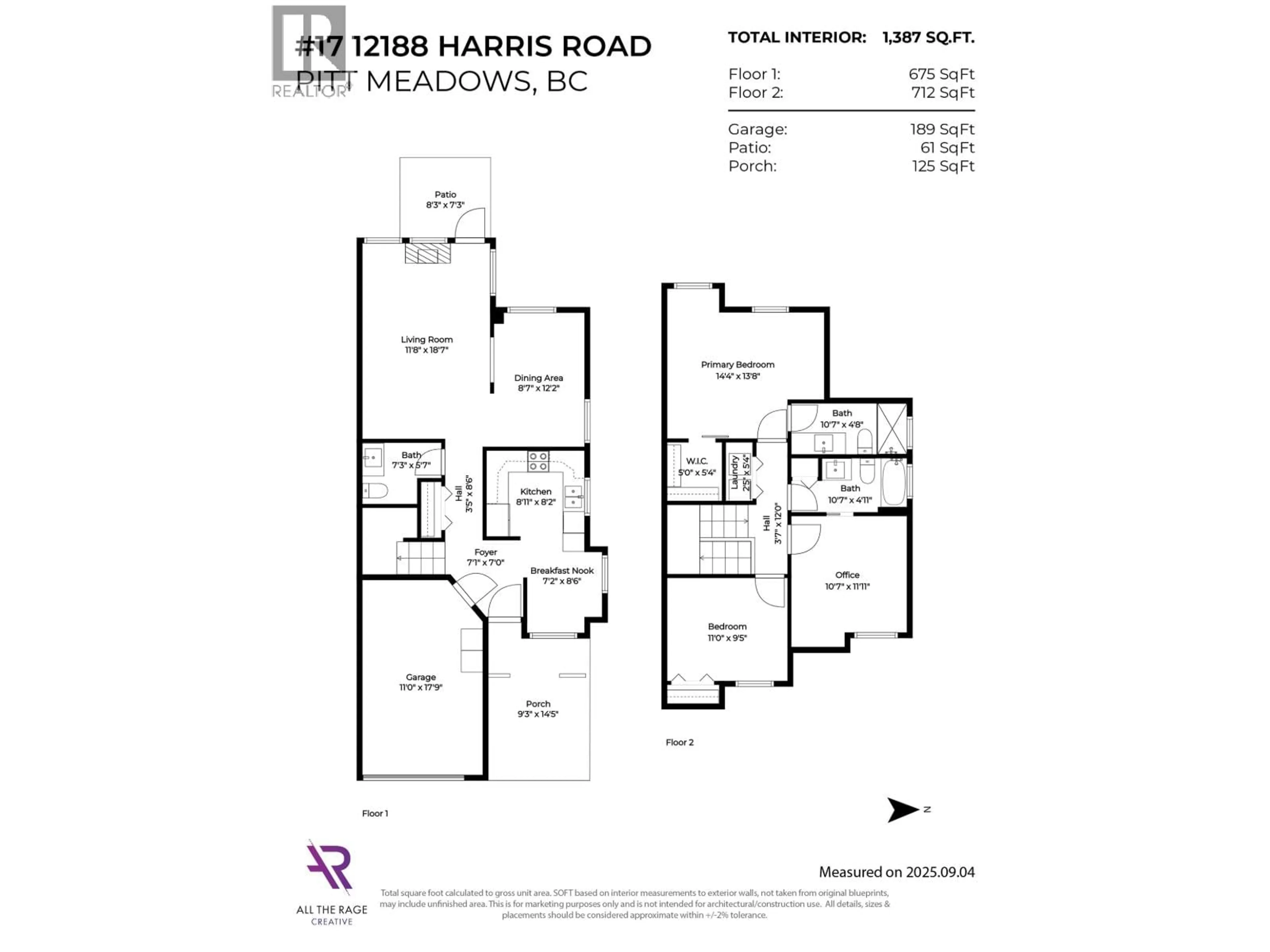 Floor plan for 17 - 12188 HARRIS ROAD, Pitt Meadows British Columbia V3Y2N3