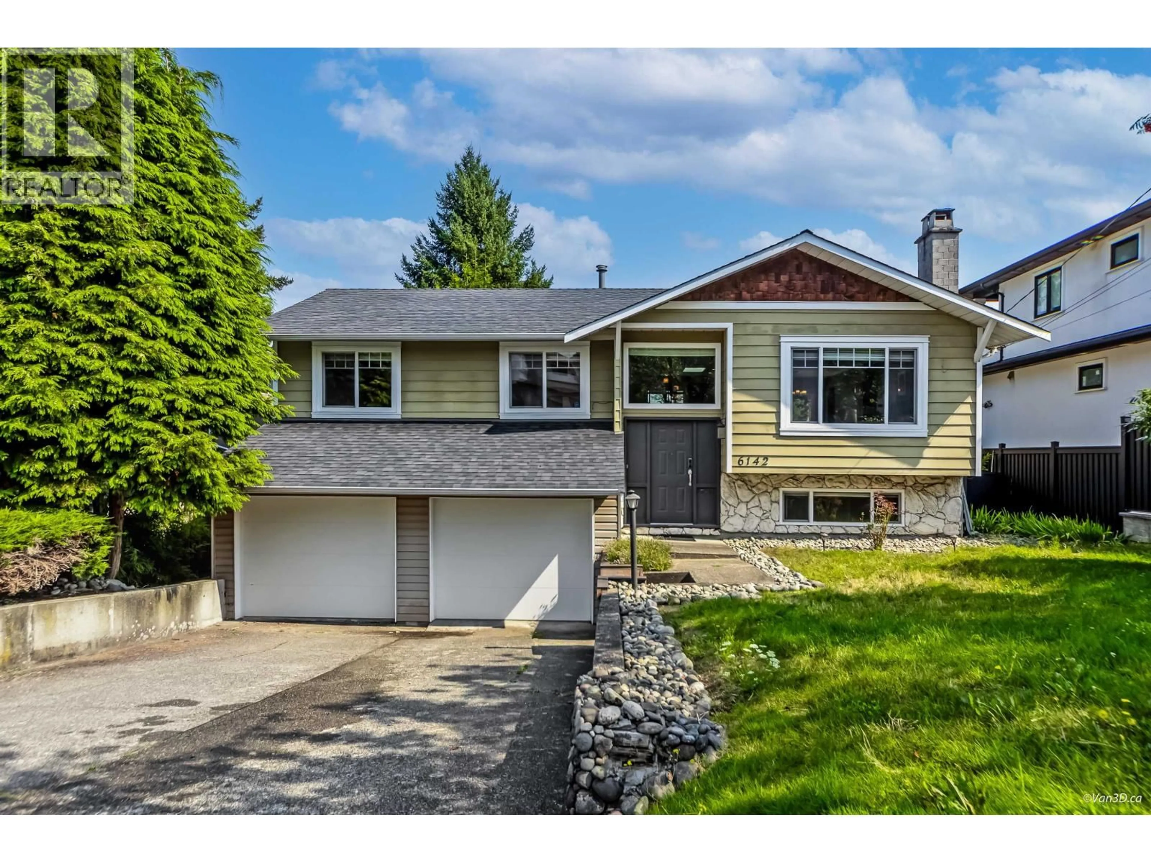 Home with vinyl exterior material, street for 6142 LEIBLY AVENUE, Burnaby British Columbia V5E3C8