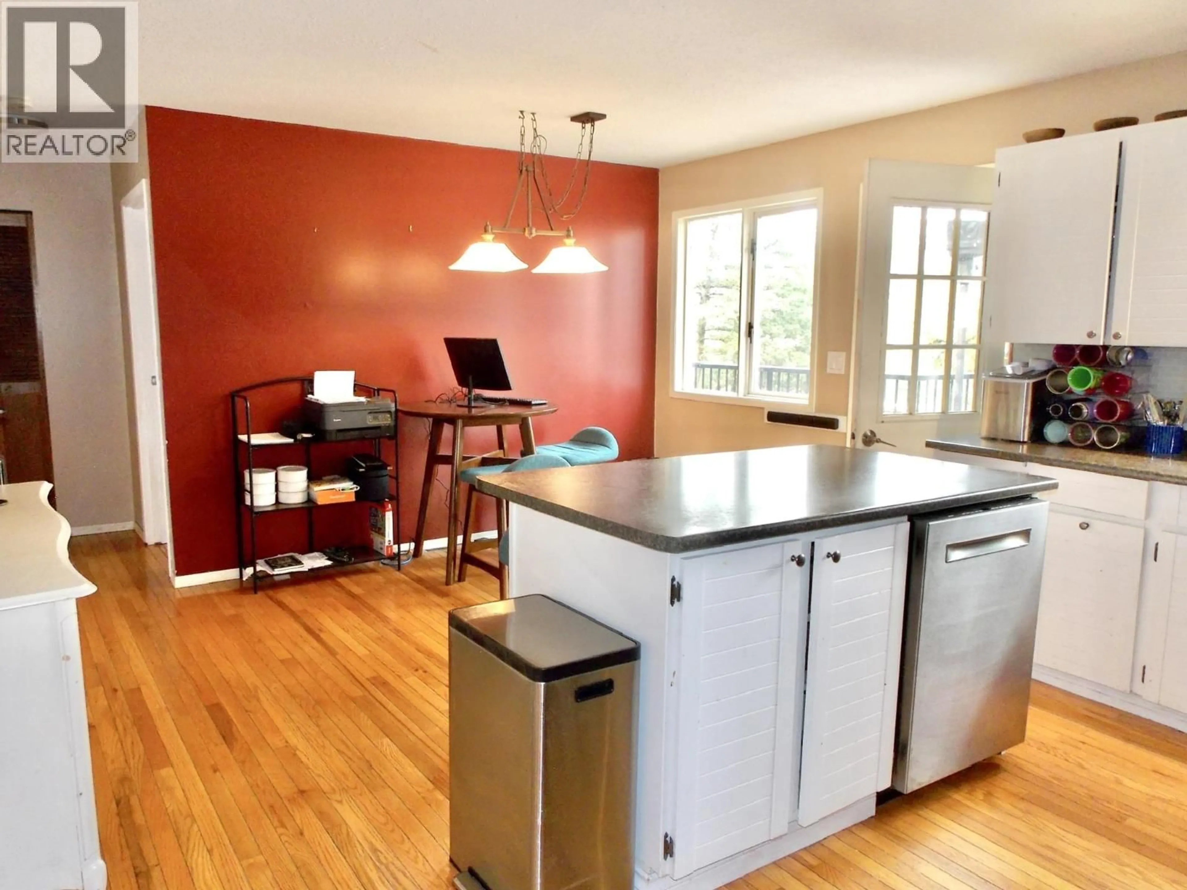 Open concept kitchen, wood/laminate floor for 2116 KINGLET ROAD, Williams Lake British Columbia V2G5G3