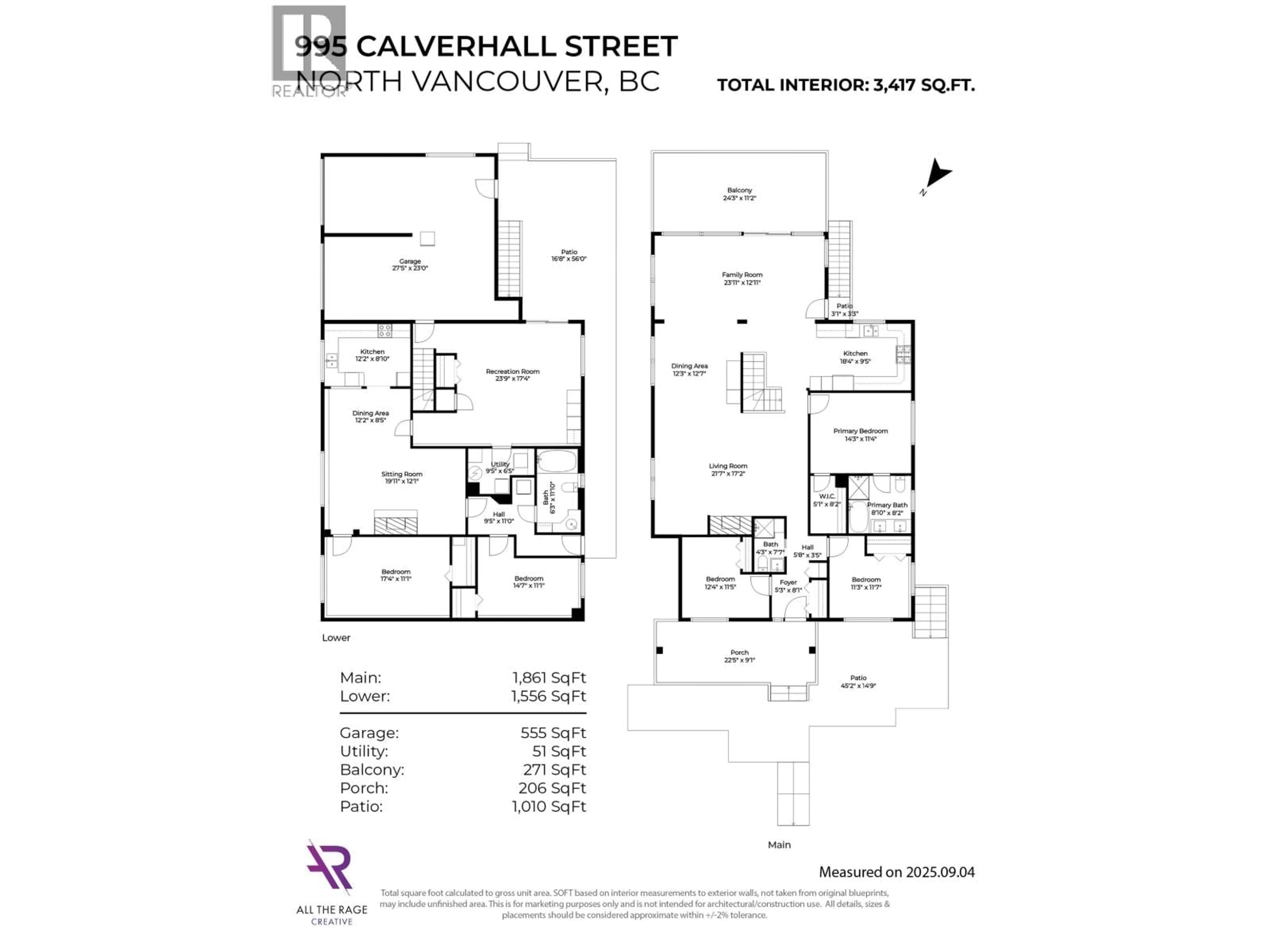 Floor plan for 995 CALVERHALL STREET, North Vancouver British Columbia V7L1Y1