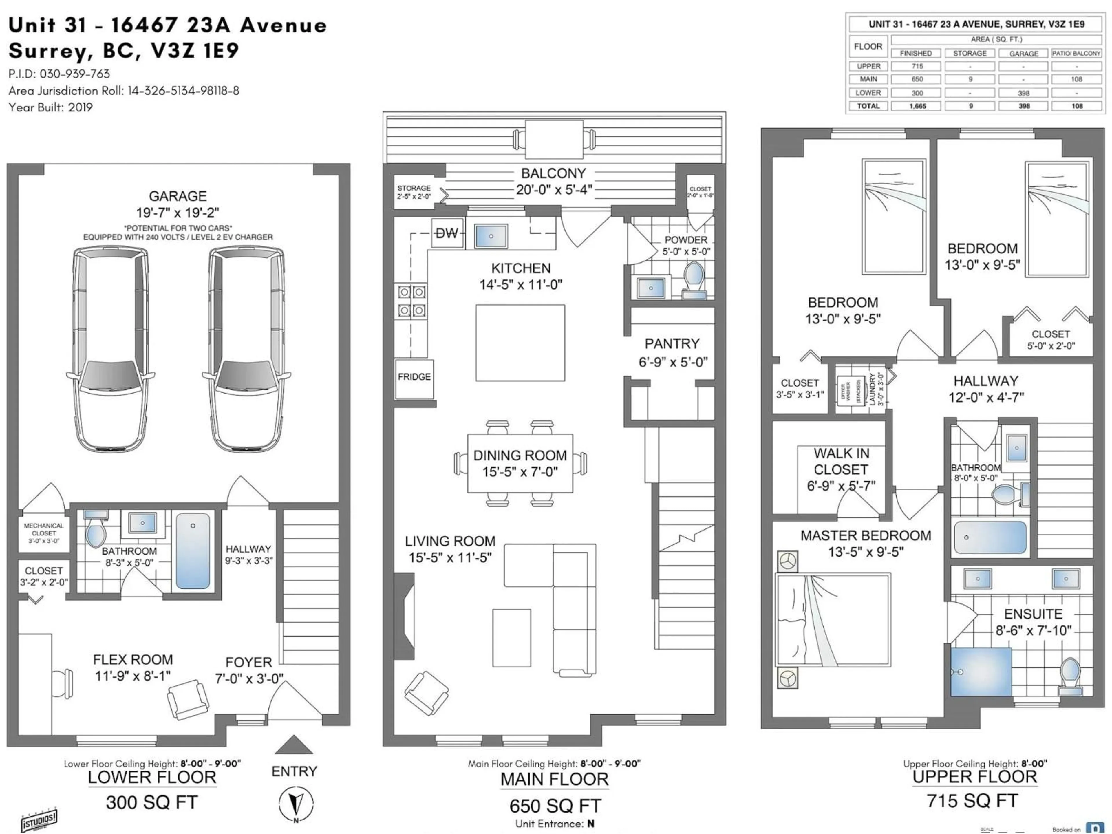 Floor plan for 31 - 16467 23A, Surrey British Columbia V3Z1E9