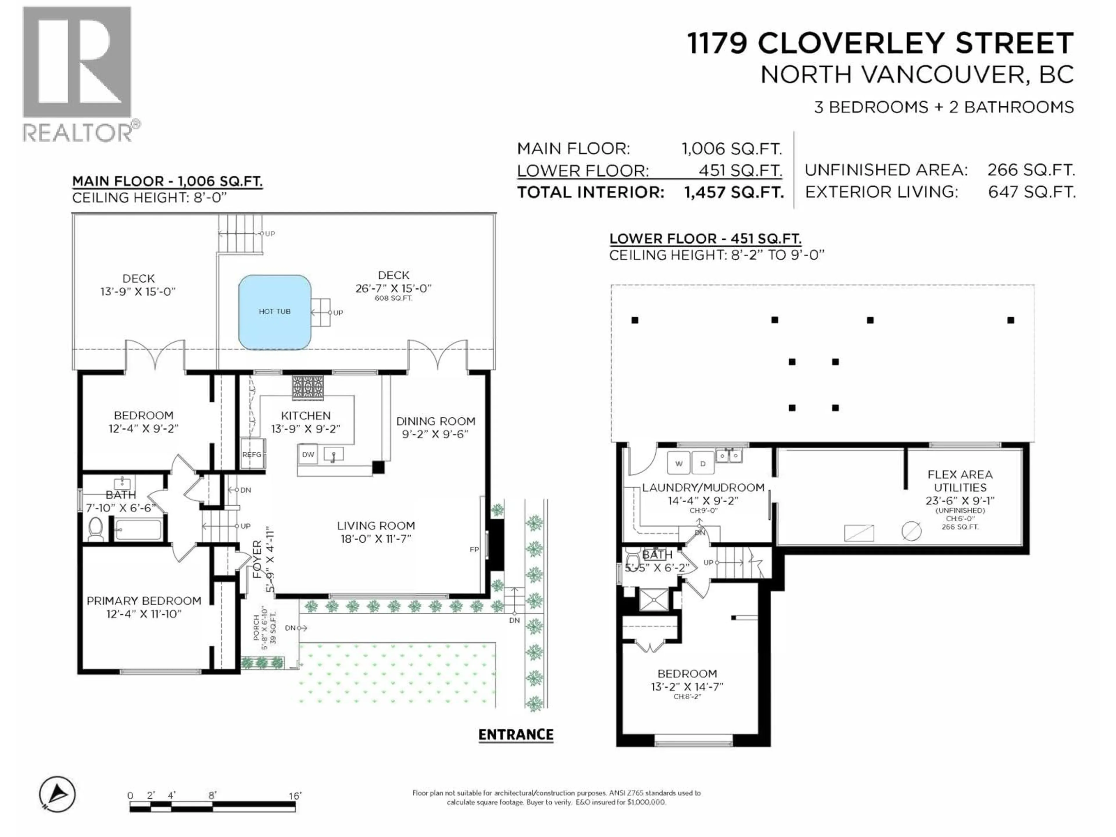 Floor plan for 1179 CLOVERLEY STREET, North Vancouver British Columbia V7L1N7