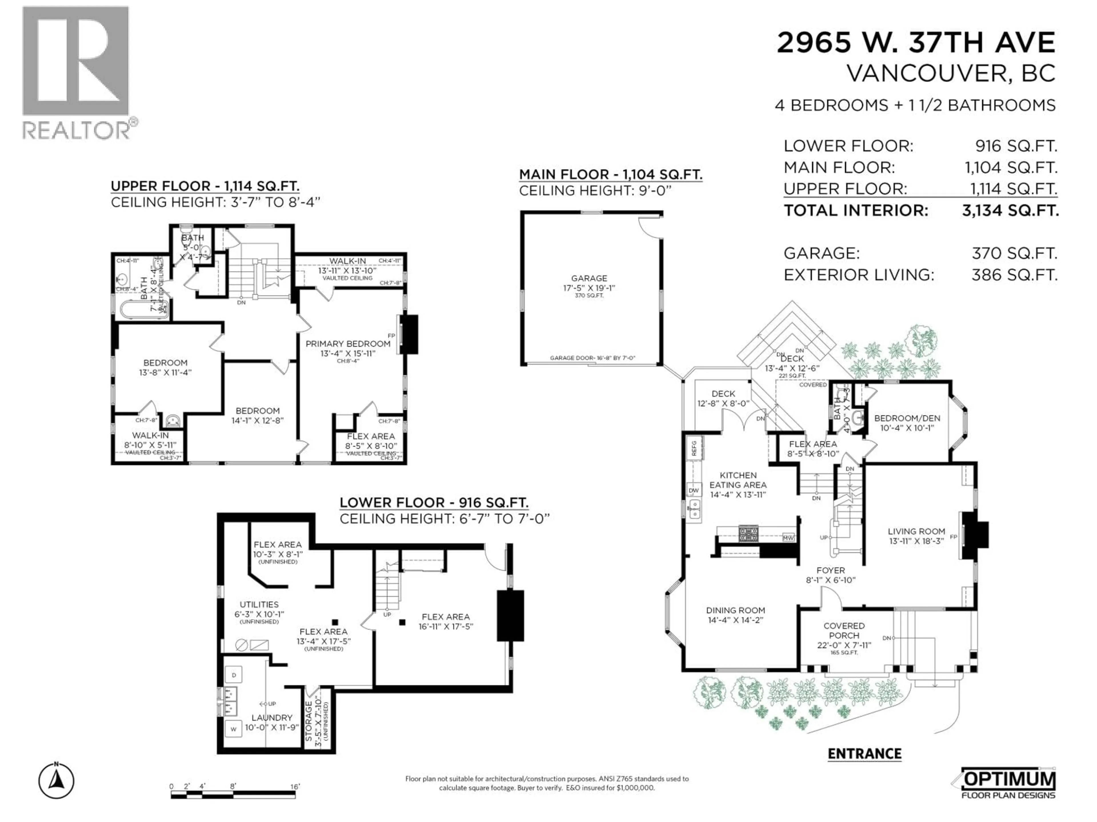 Floor plan for 2965 37TH AVENUE, Vancouver British Columbia V6N2T8