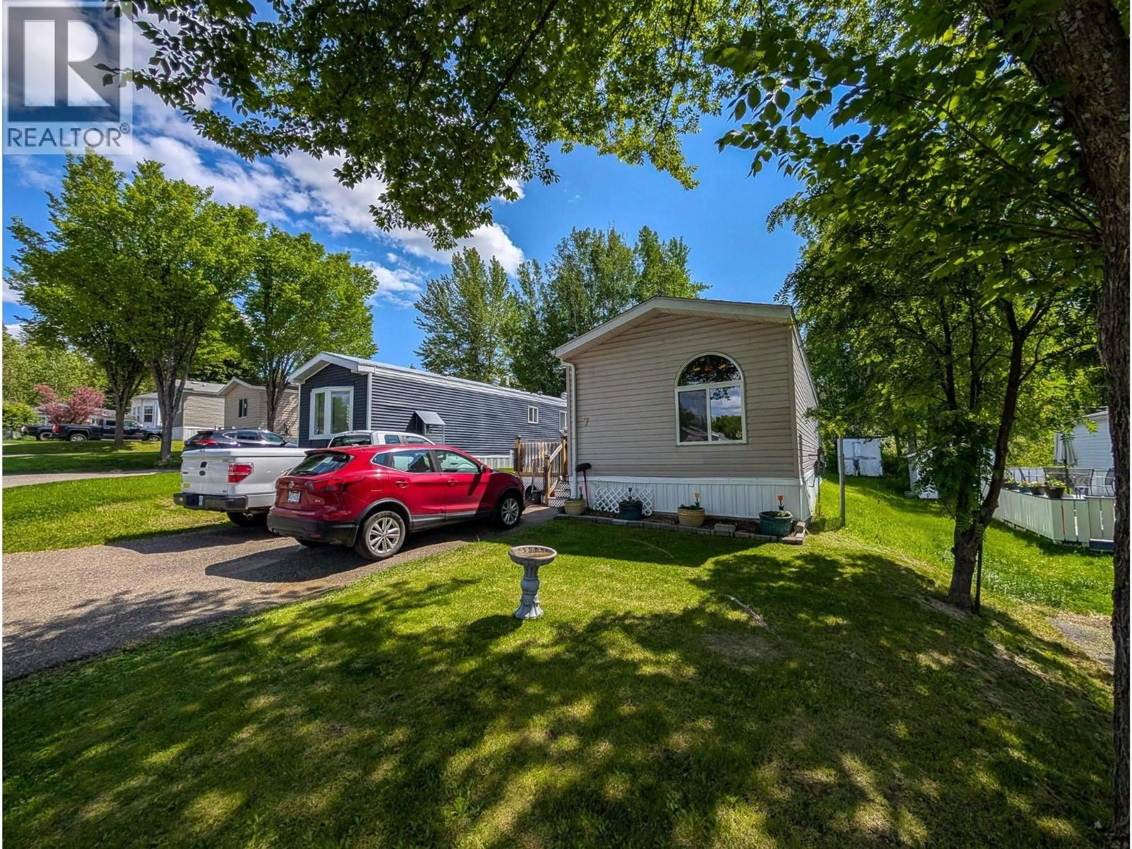 A pic from outside/outdoor area/front of a property/back of a property/a pic from drone, water/lake/river/ocean view for 7 - 1000 INVERNESS ROAD, Prince George British Columbia V2K4V1
