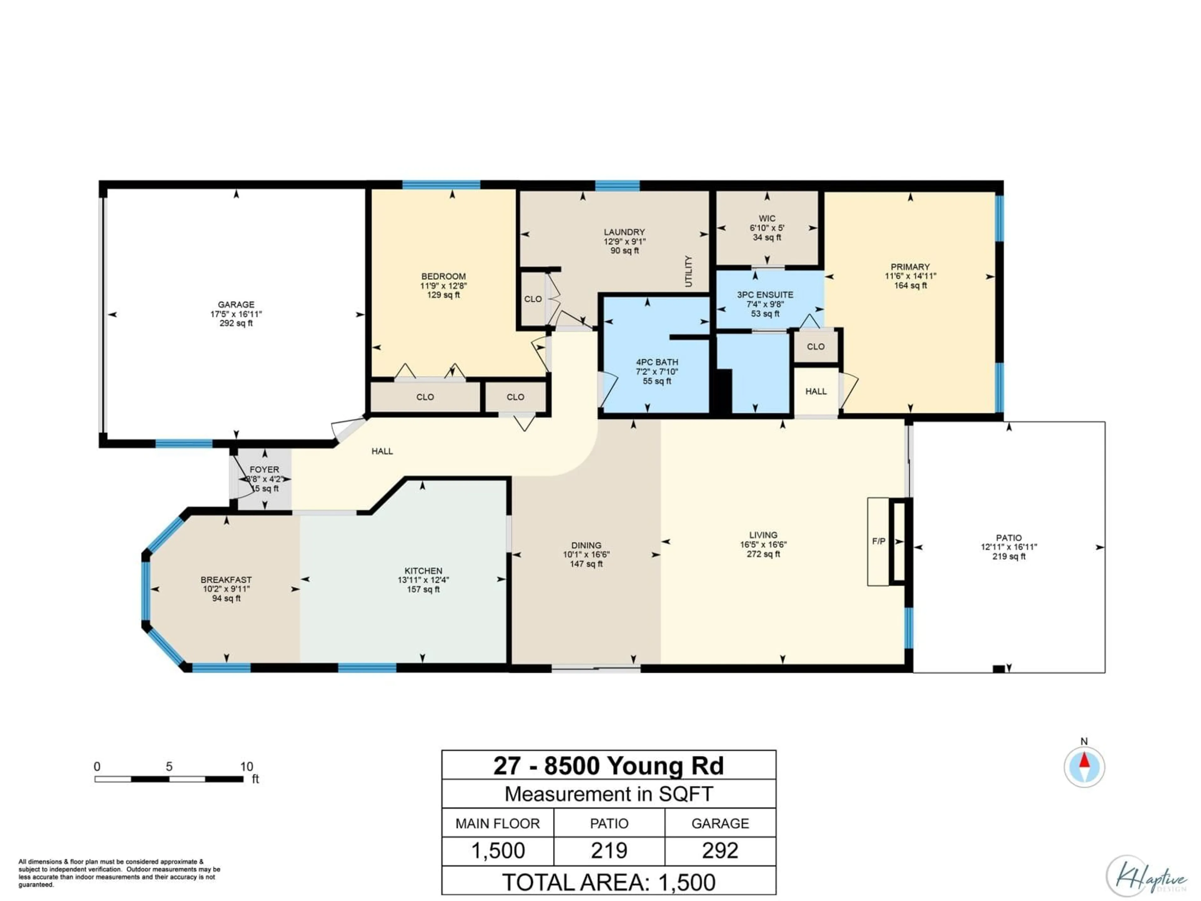 Floor plan for 27 - 8500 YOUNG ROAD, Chilliwack British Columbia V2P4P1