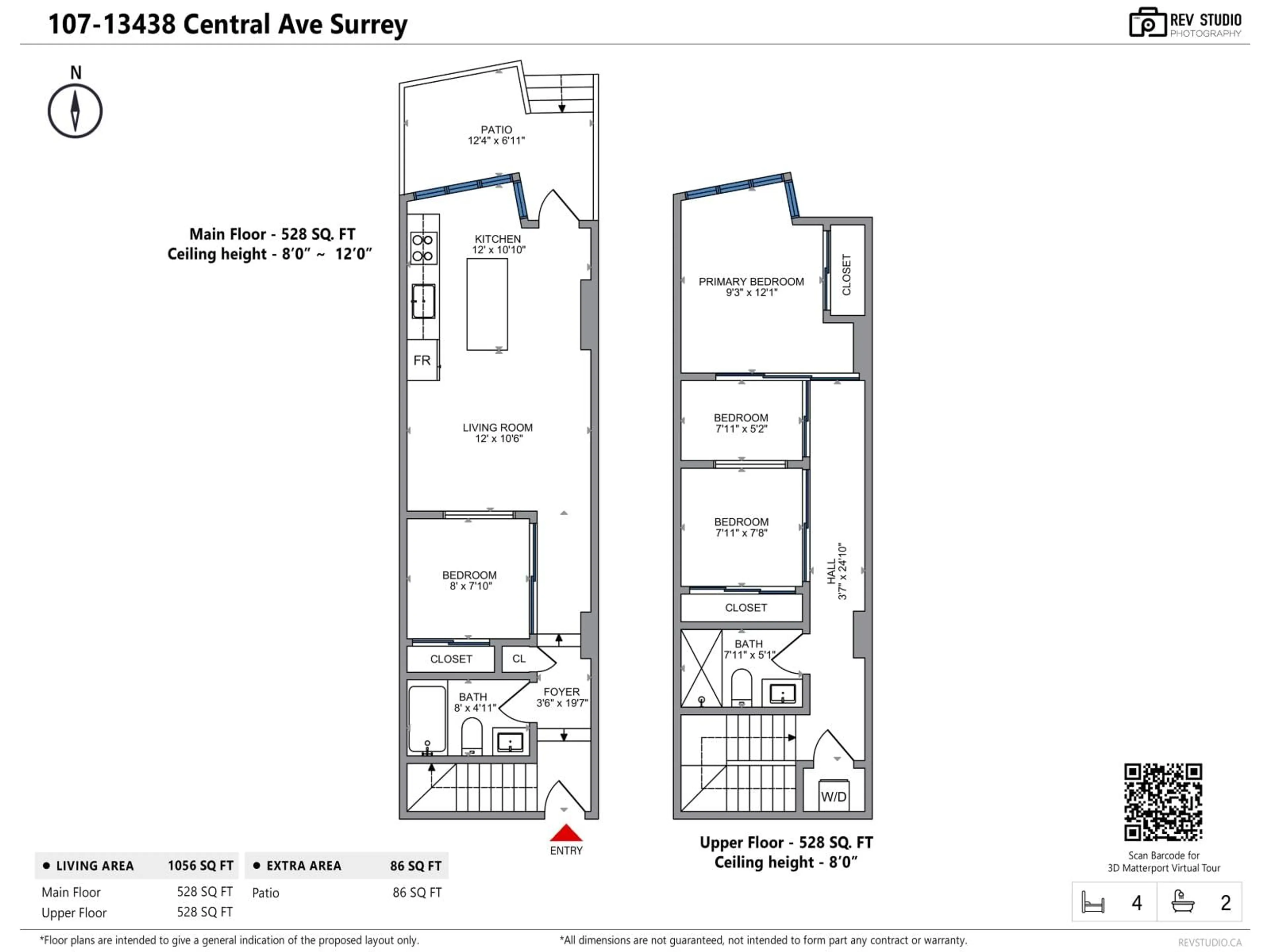 Floor plan for TH 107 - 13438 CENTRAL, Surrey British Columbia V3T0N2