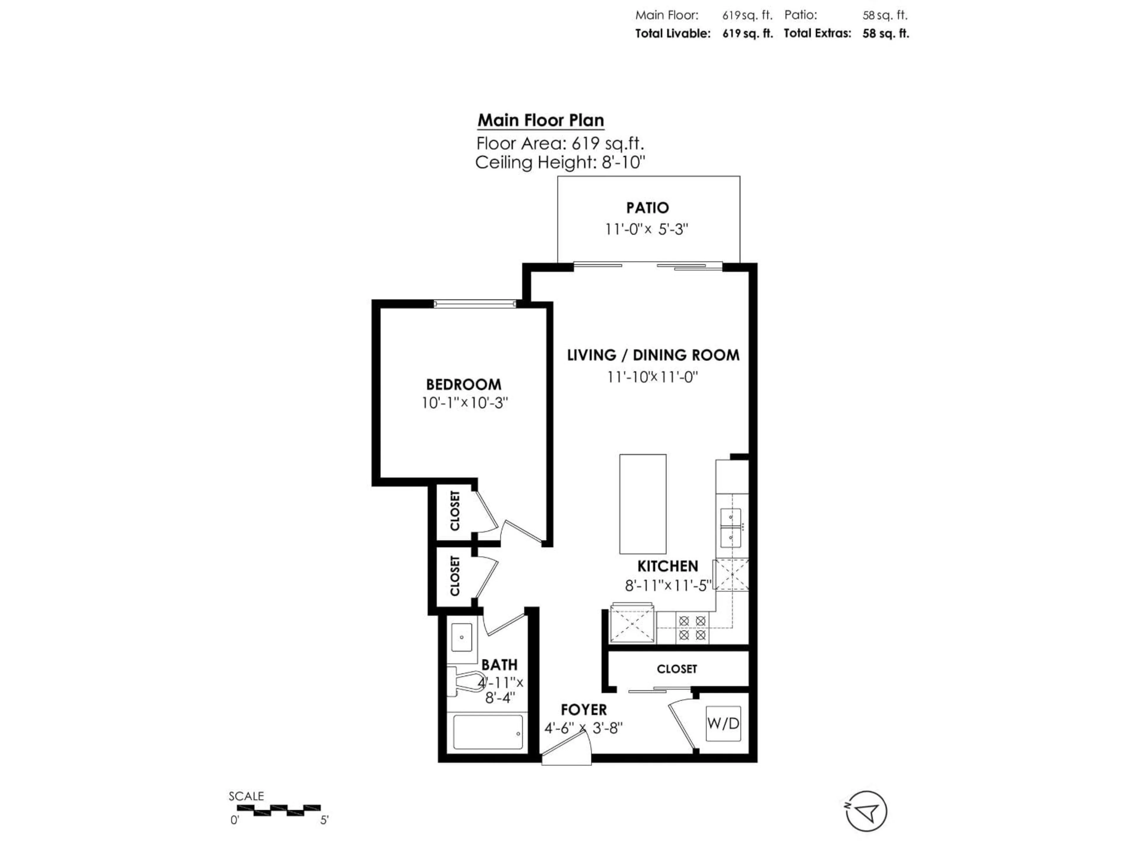 Floor plan for B302 - 20838 78B, Langley British Columbia V2Y3M2