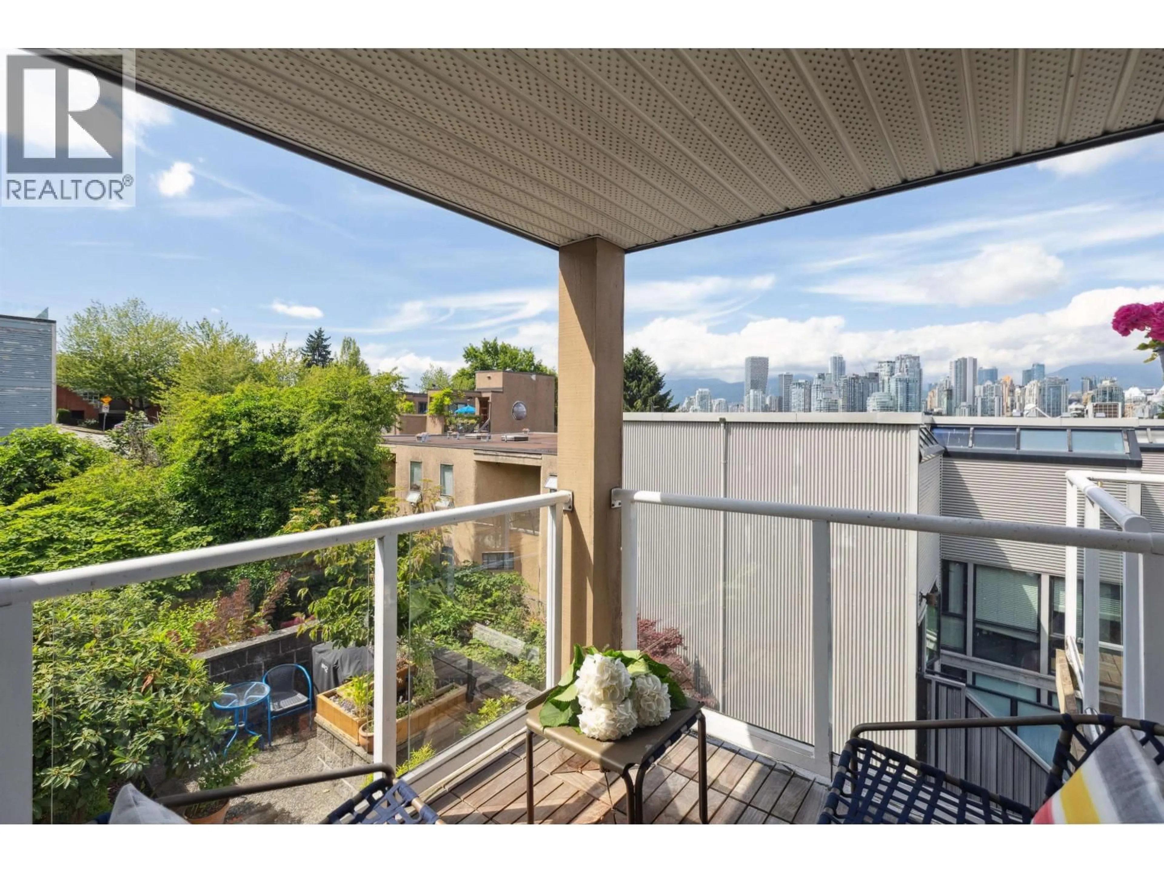 Balcony in the apartment, city buildings view from balcony for 105 - 953 8TH AVENUE, Vancouver British Columbia V5Z1E4