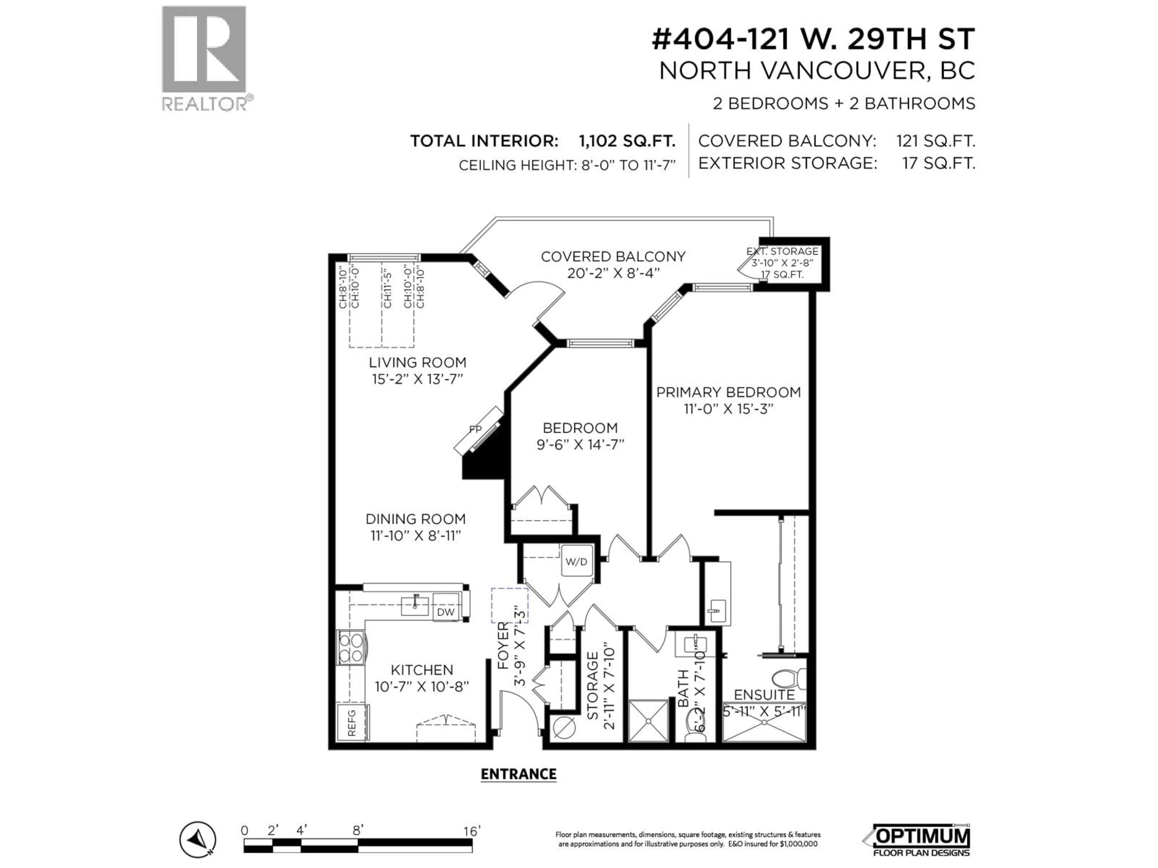 Floor plan for 404 - 121 29TH STREET, North Vancouver British Columbia V7N4L6