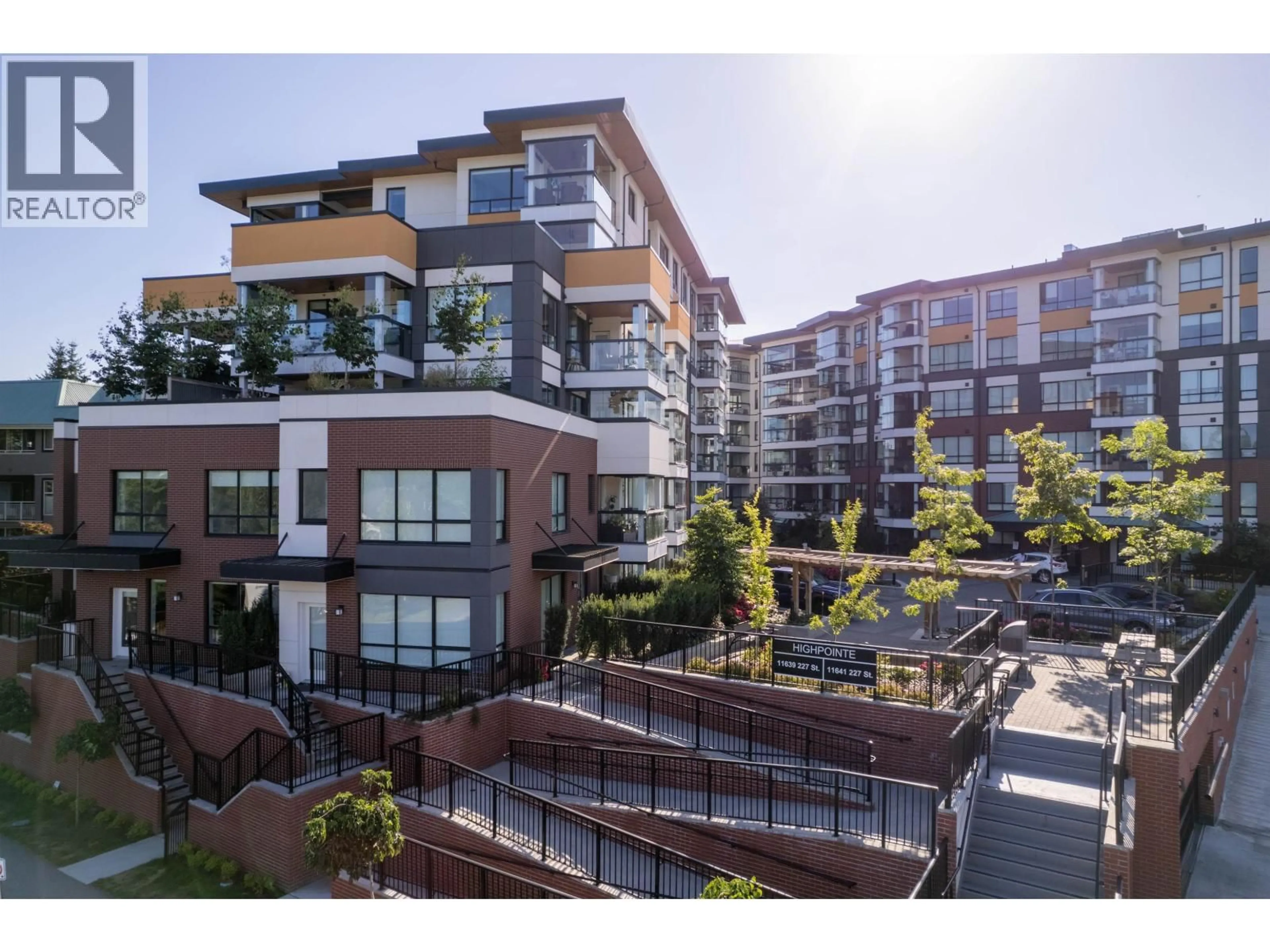 A pic from outside/outdoor area/front of a property/back of a property/a pic from drone, street for 103 - 11639 227 STREET, Maple Ridge British Columbia V2X9B2